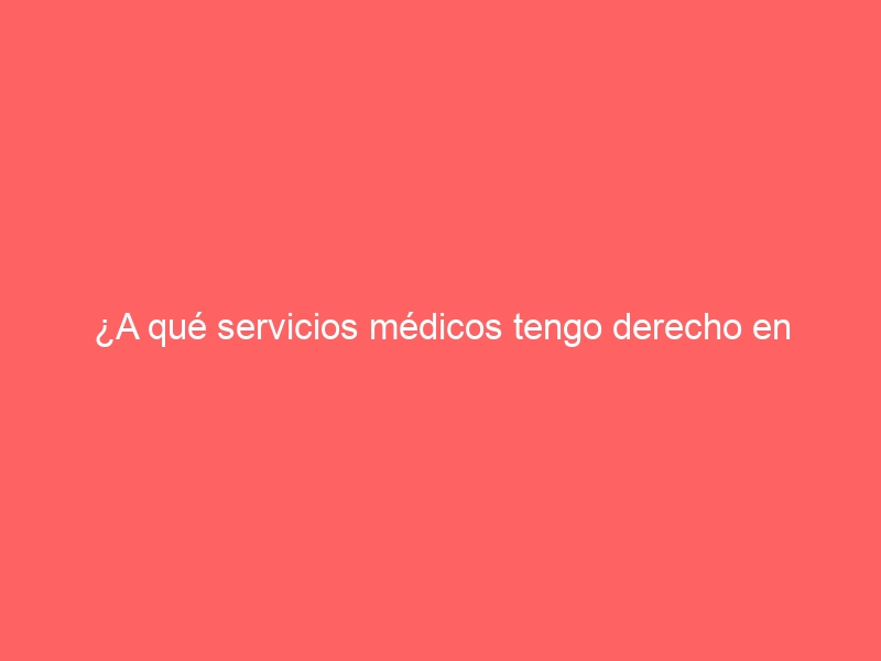 ¿A qué servicios médicos tengo derecho en España si soy inmigrante?
