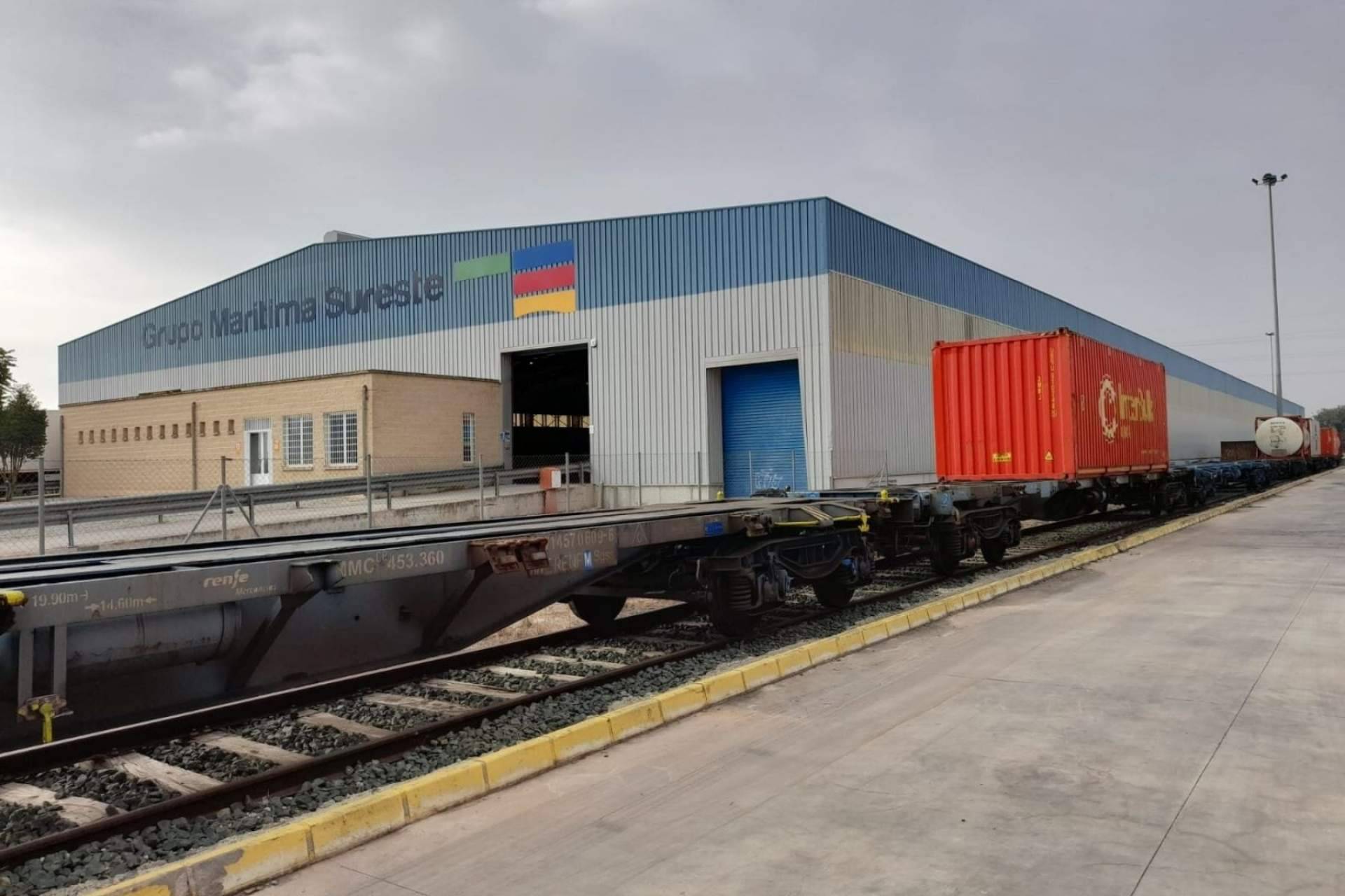 Grupo Marítima Sureste inaugurará el próximo mes de octubre una conexión ferroviaria de mercancías entre Murcia y Reino Unido