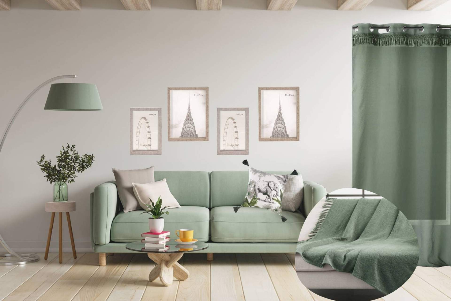 Ambientar el comedor con una combinación de cojines con relleno y fundas de sofá de Iglú Tiendas