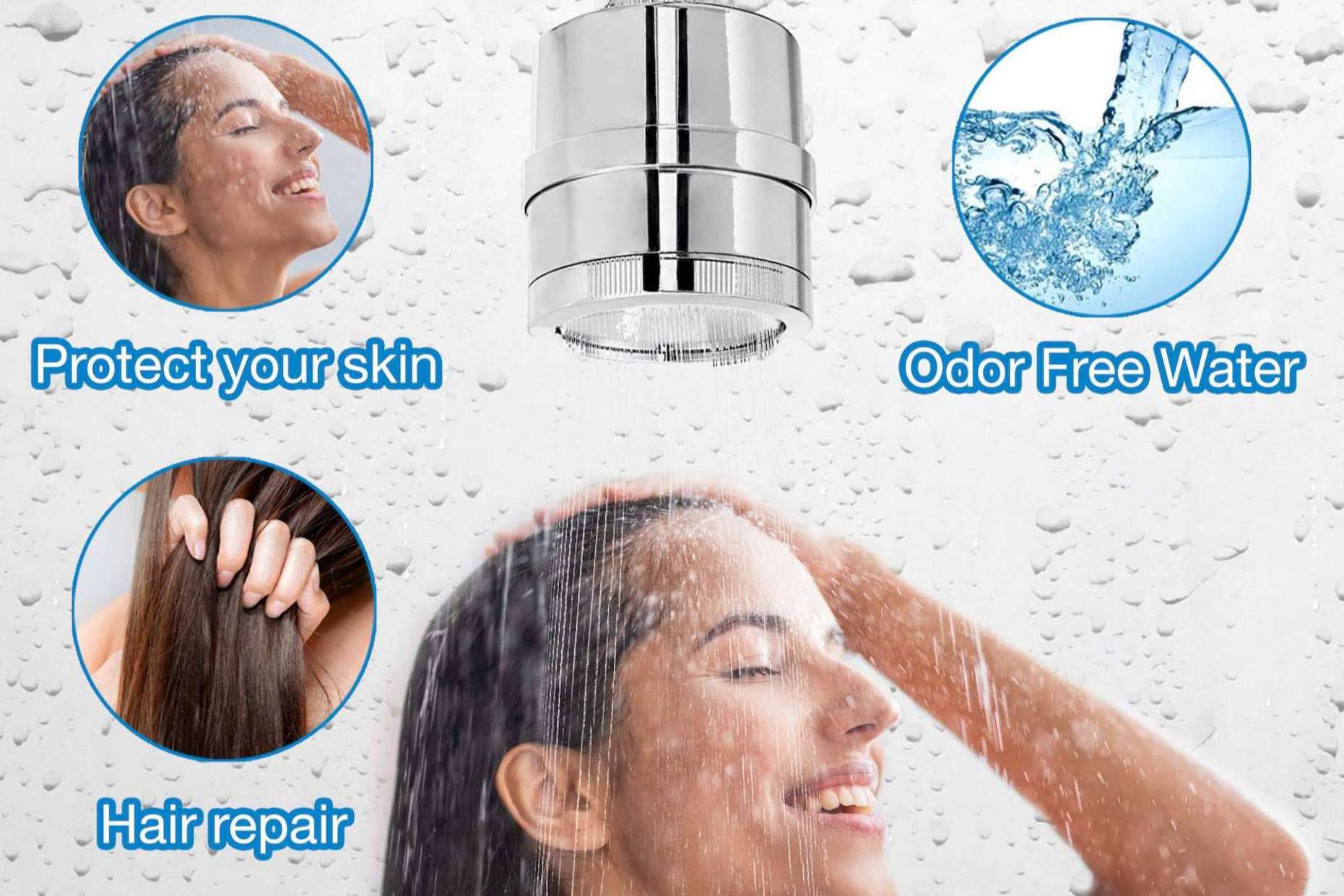 ¿Cuáles son las ventajas del filtro de agua de H20 Taps para la alcachofa de ducha?