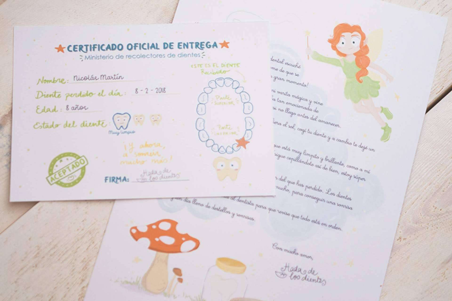 Animar a los más pequeños con la carta personalizada del Hada de los Dientes ante la caída de sus primeros dientes
