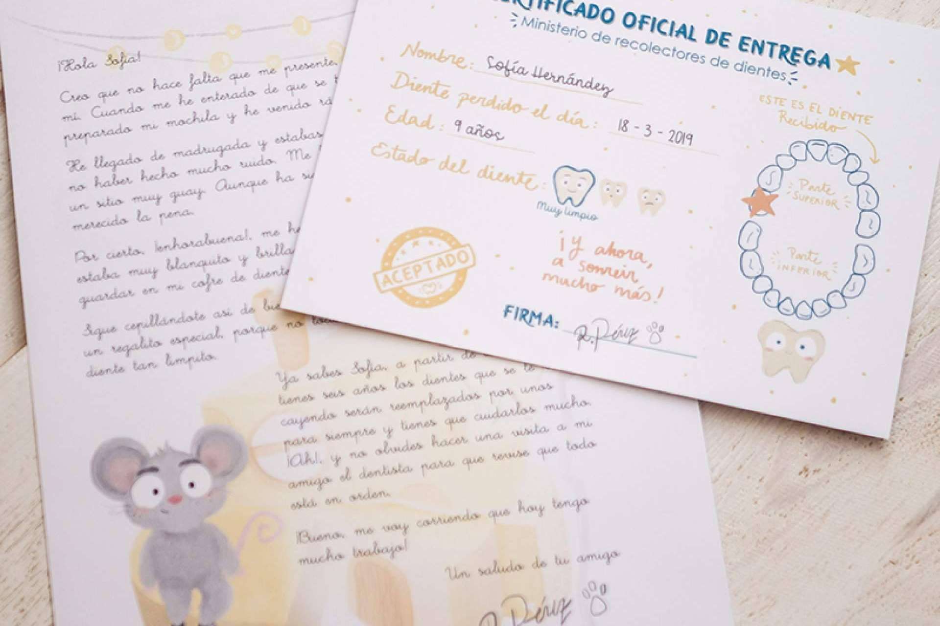 Carta personalizada del Ratoncito Pérez, la forma de mantener la ilusión y la fantasía en los niños que están perdiendo los dientes