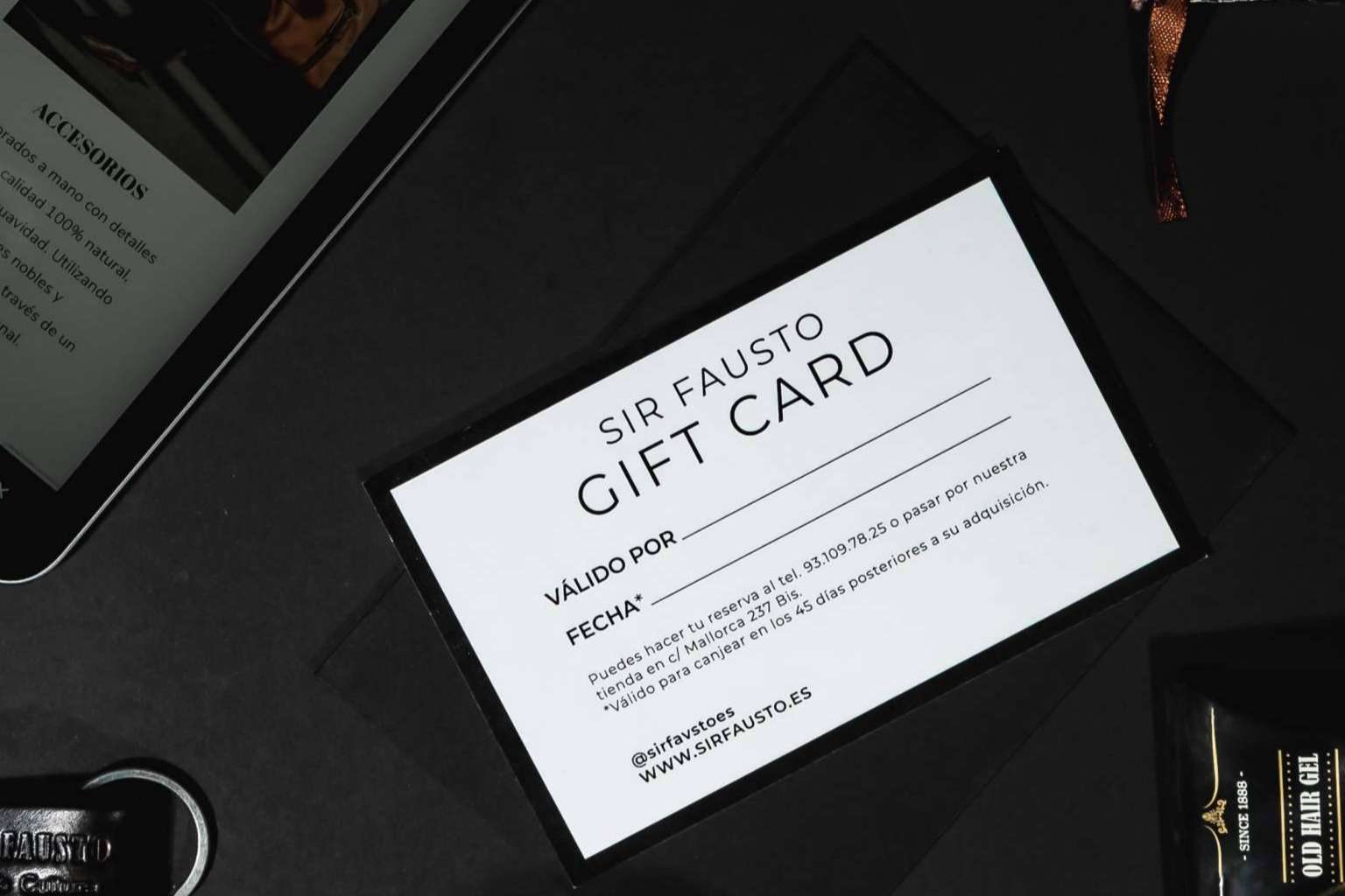La gift card de Sir Fausto es un buen regalo de Reyes Magos y Navidad para los hombres que cuidan su aspecto