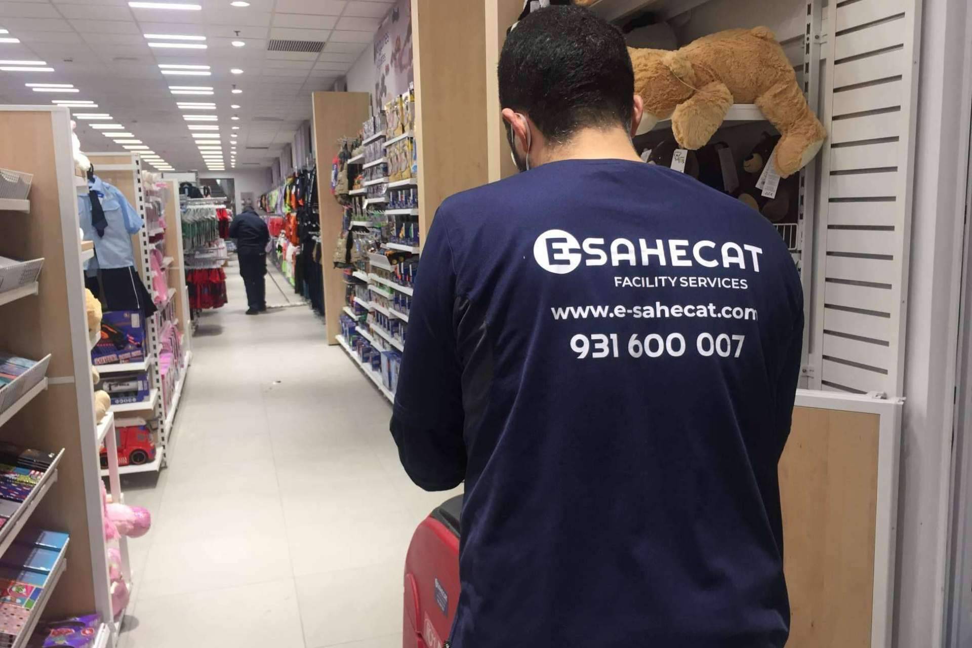 Los servicios de limpieza en centros comerciales de E-SAHECAT