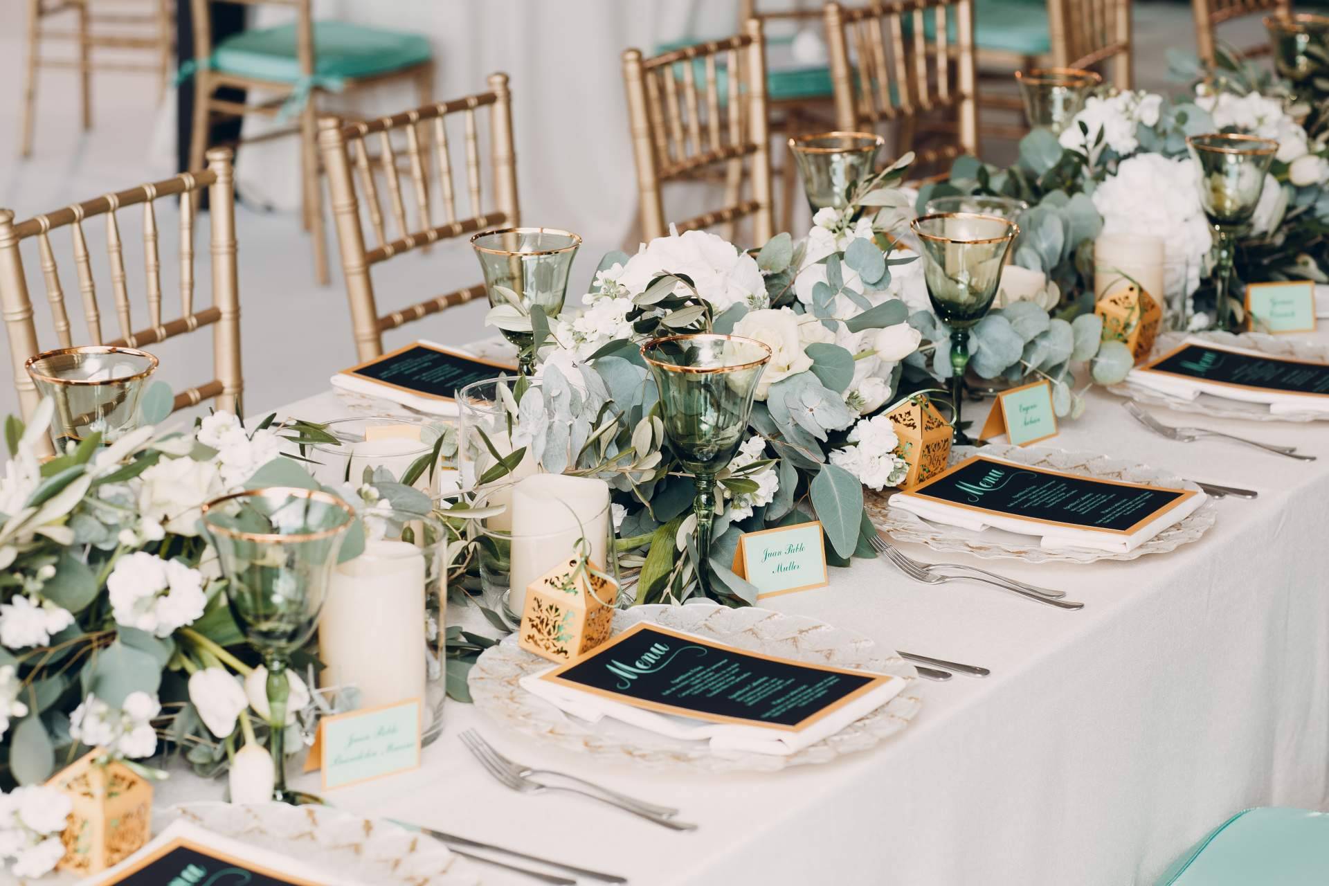 Manteles para eventos de la mano de la empresa especialista SM Decoración