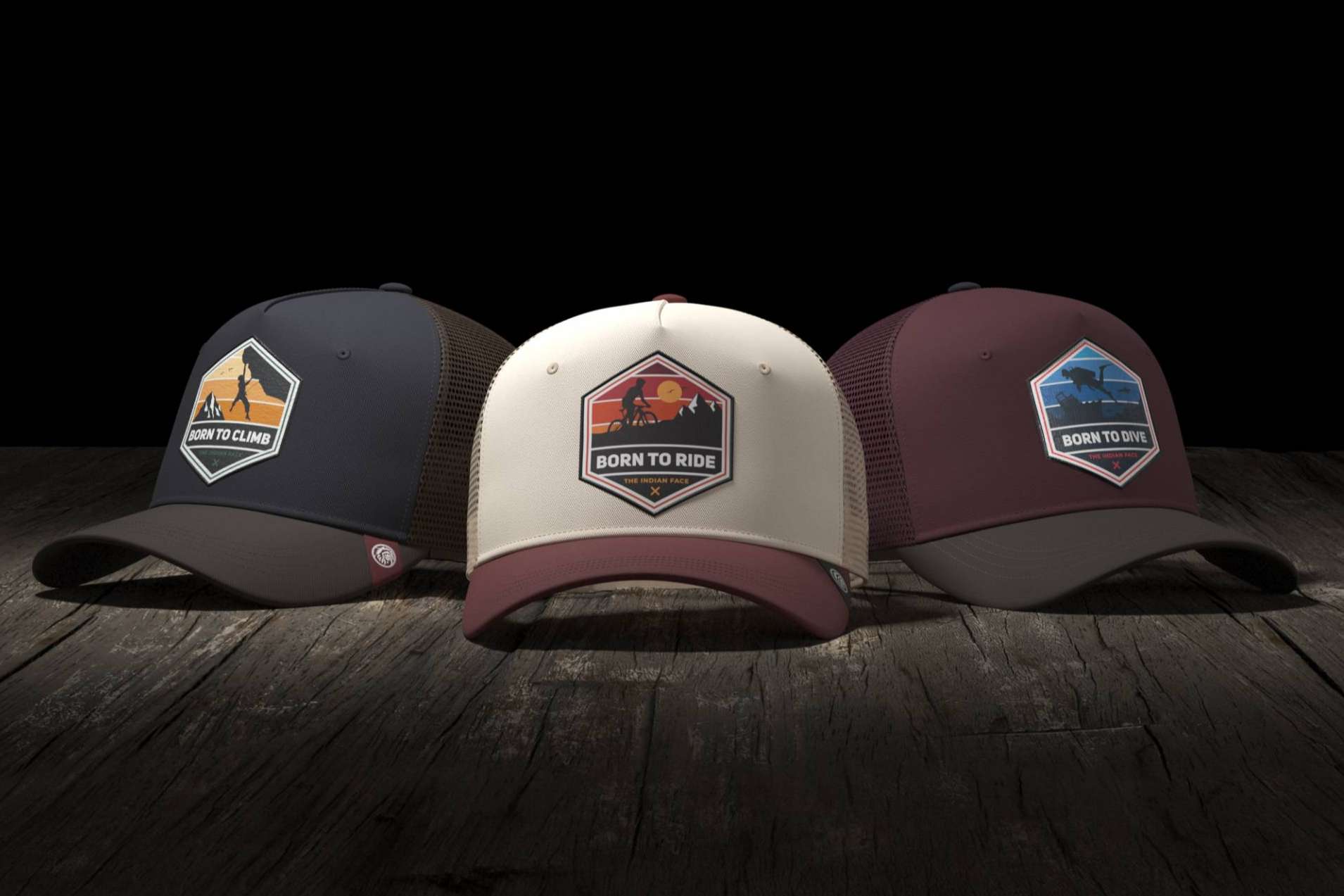 La original colección de gorras trucker deportivas de The Indian Face