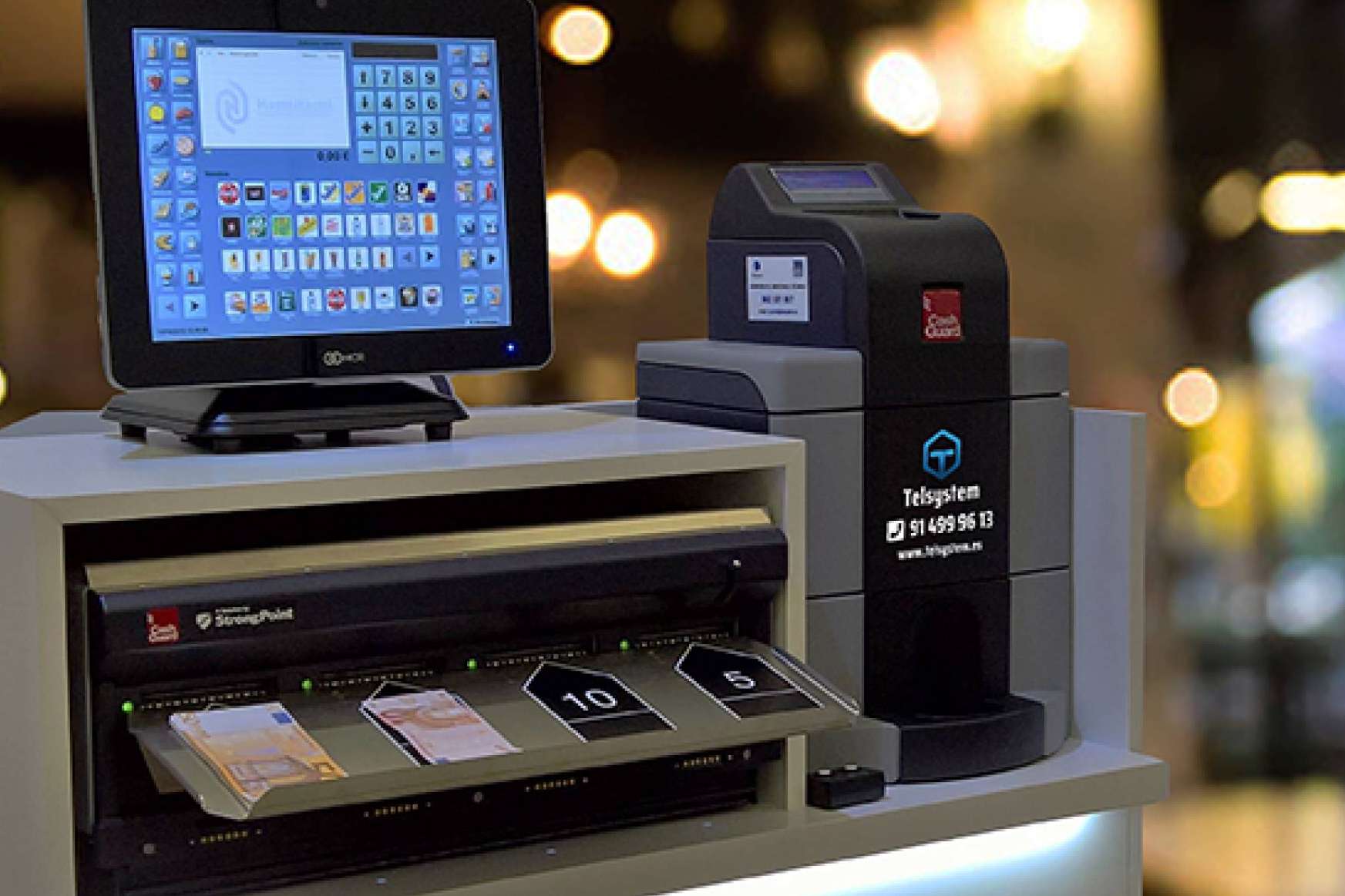 Distribuido por los expertos de Telsystem, el cajero inteligente CashGuard tiene como objetivo facilitar la gestión de efectivo a nivel comercial