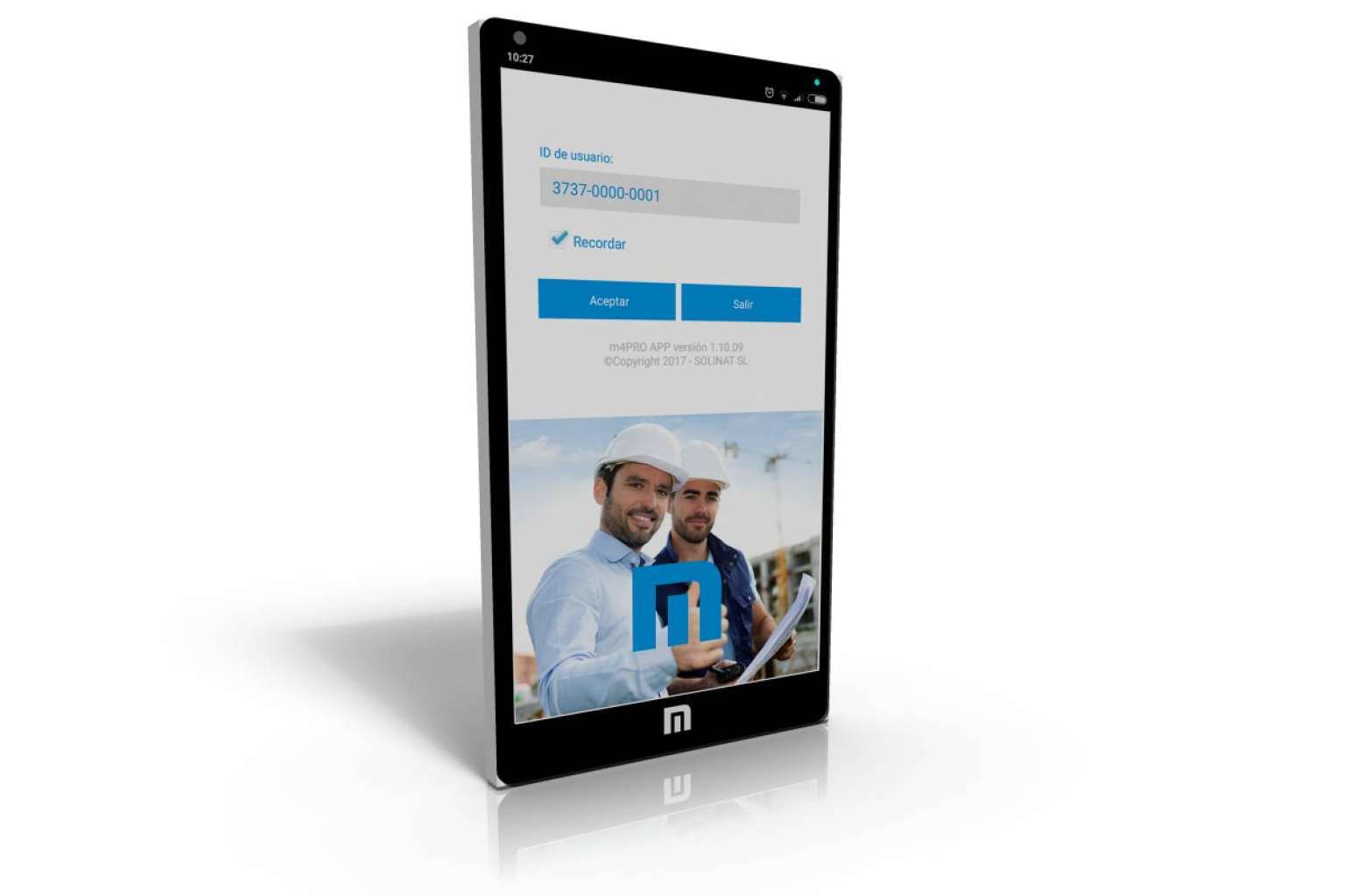 Control de personal y maquinaria directamente desde la obra, m4PRO APP Obras