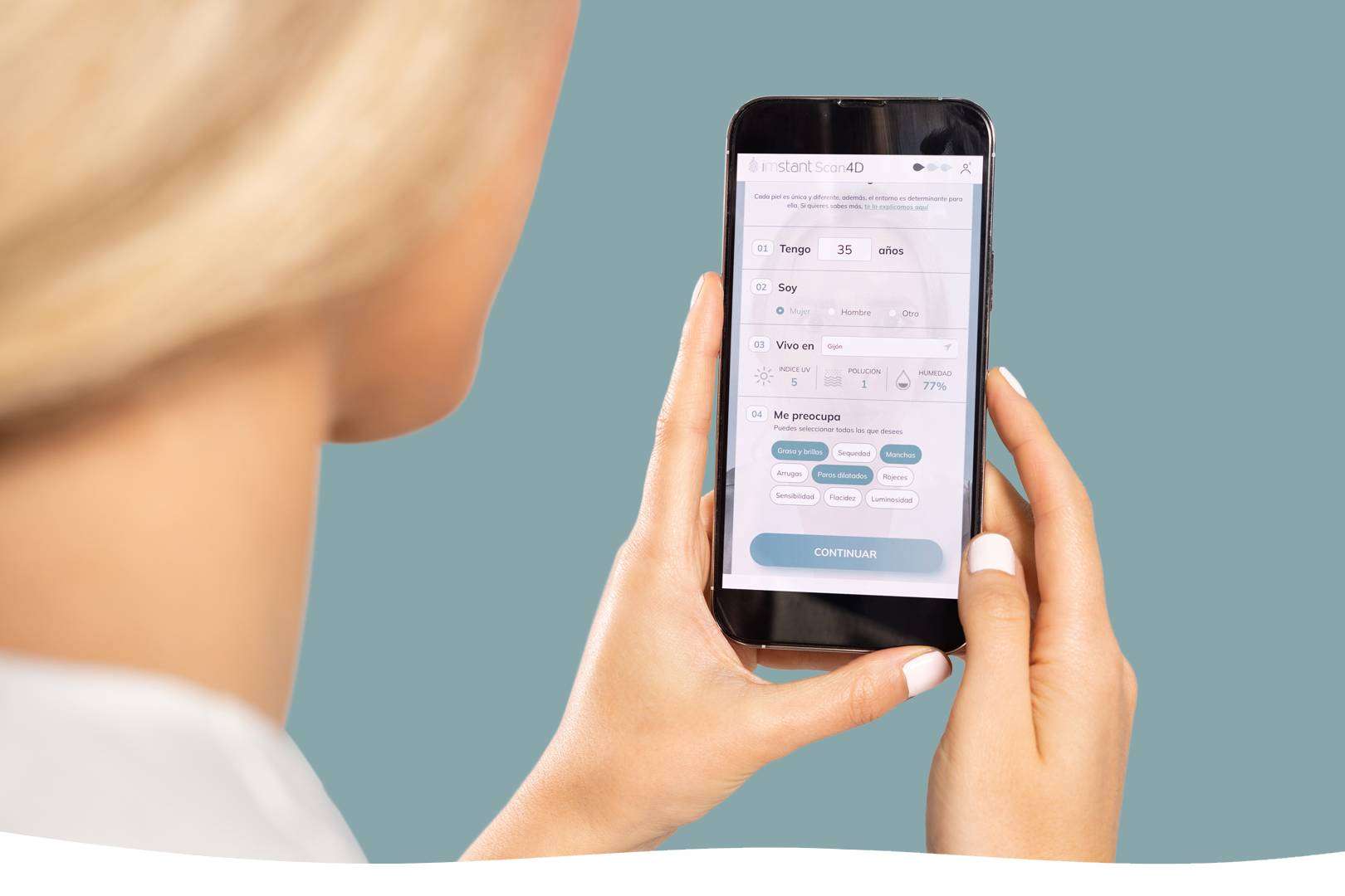 La compañía iMstant Cosmeceutics ofrece un diagnóstico facial digital IMstant Scan4D
