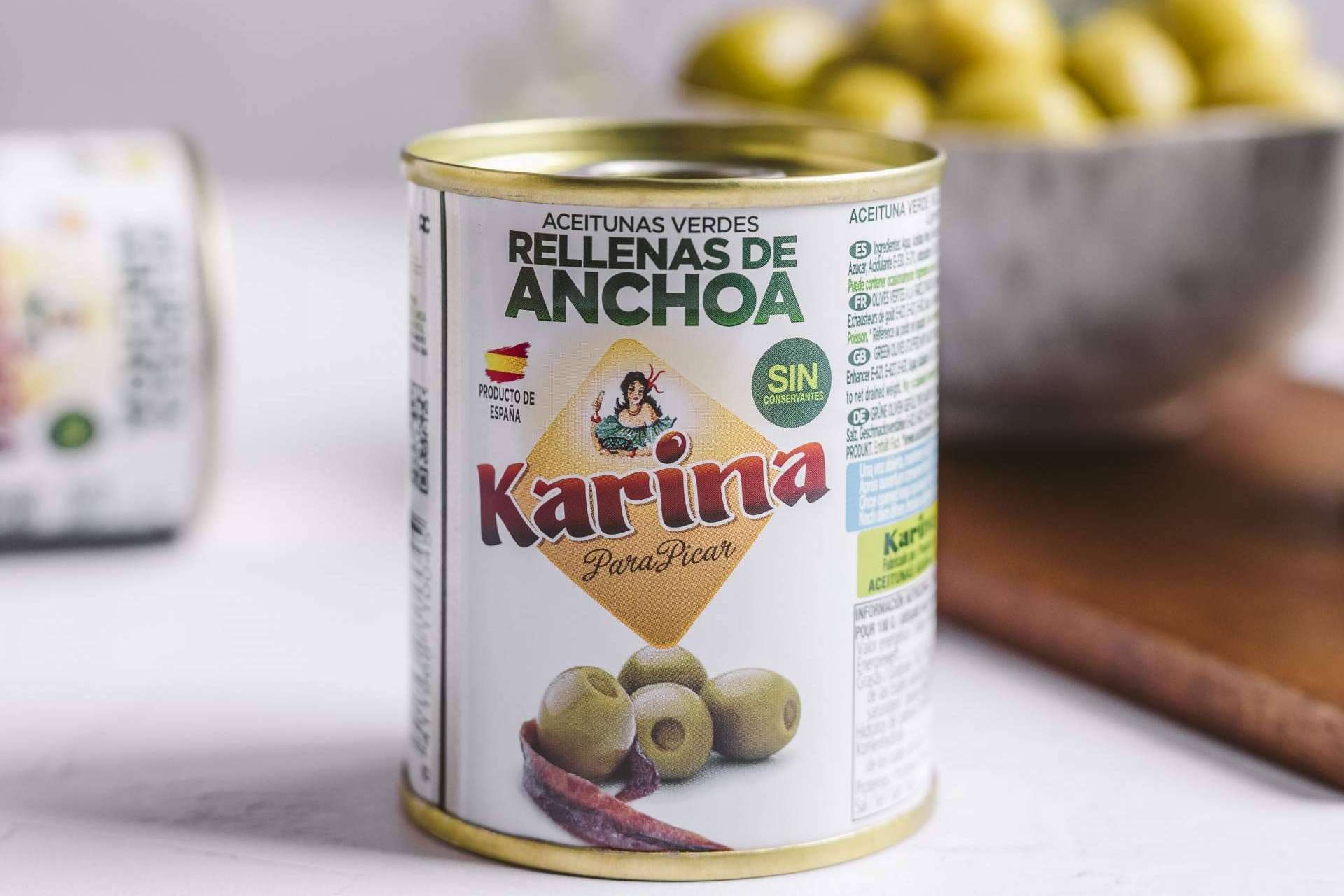 Karina, las aceitunas rellenas de anchoa de Murcia