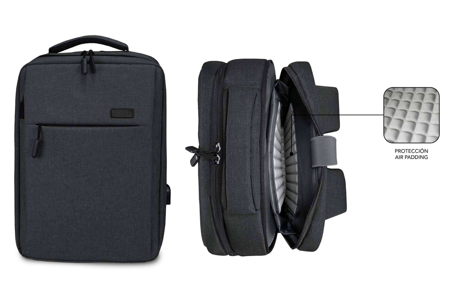 Para trasladar el portátil de un lado a otro con total comodidad y seguridad, SUBBLIM ofrece mochilas