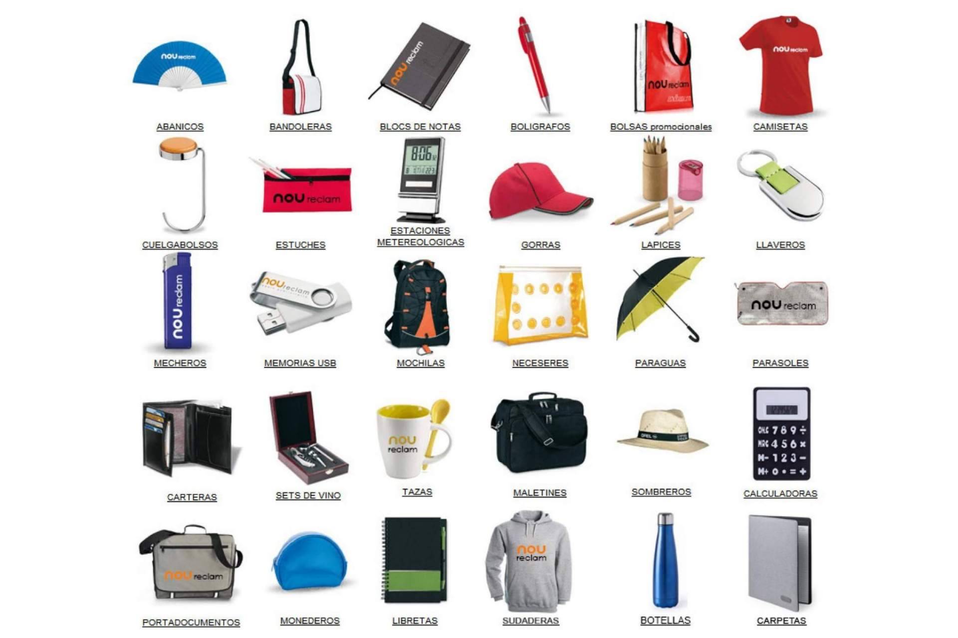 El amplio catálogo de regalos publicitarios para empresas de NouReclam