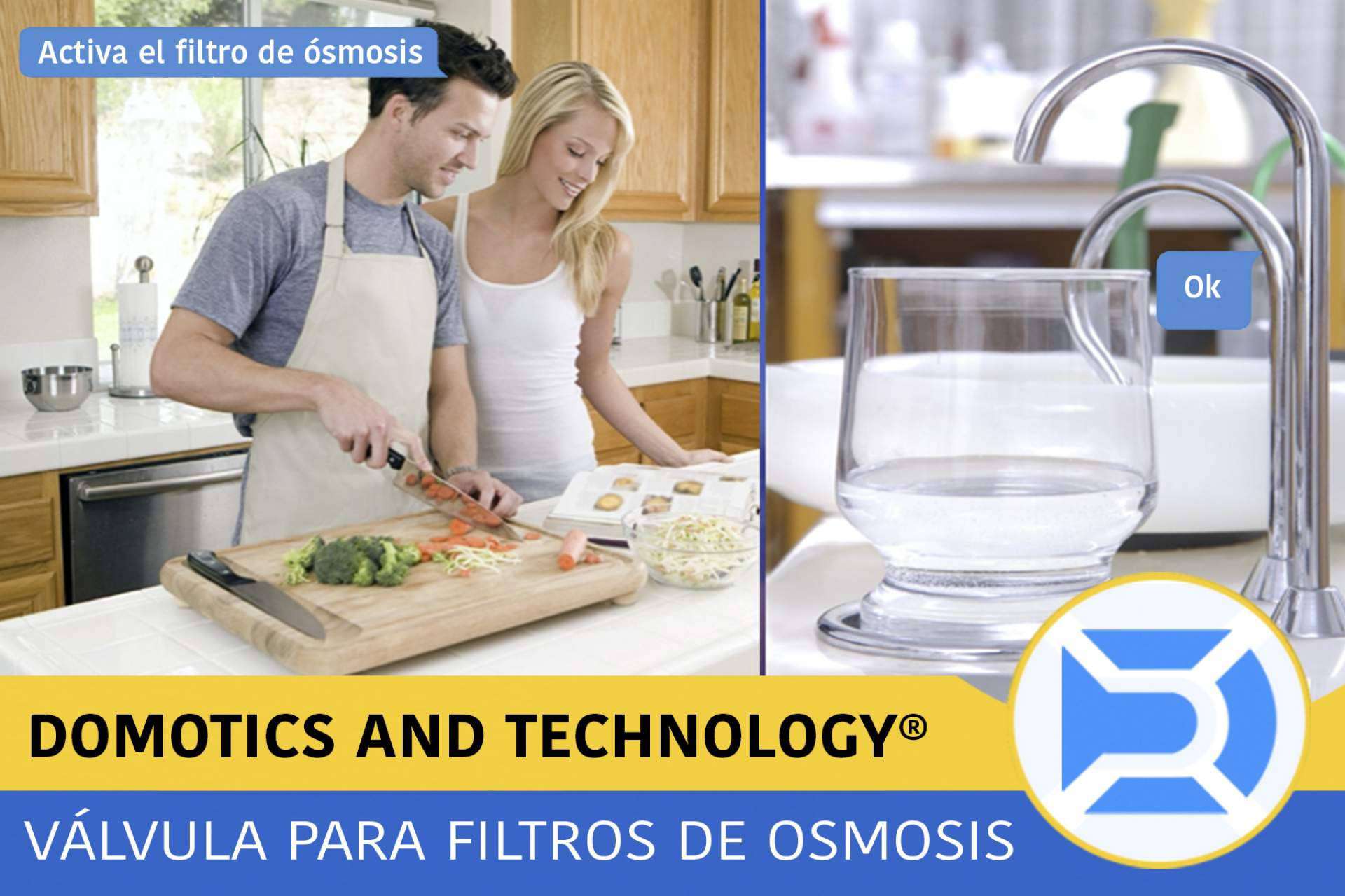 Domotics and Technology permite disponer de agua osmotizada siempre con su válvula inteligente