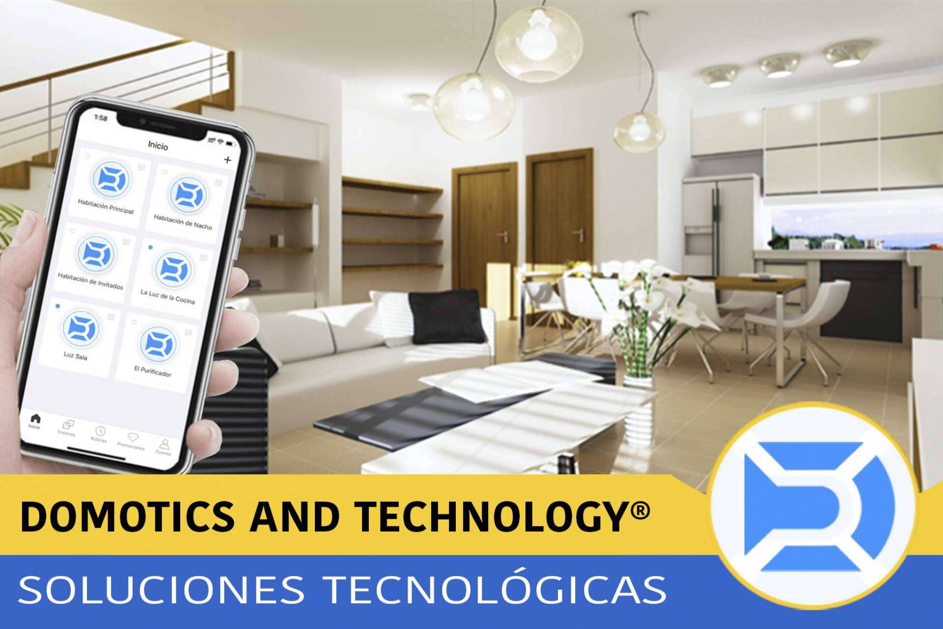 Lograr espacios más inteligentes y cómodos con la tecnología de Domotics and Technology
