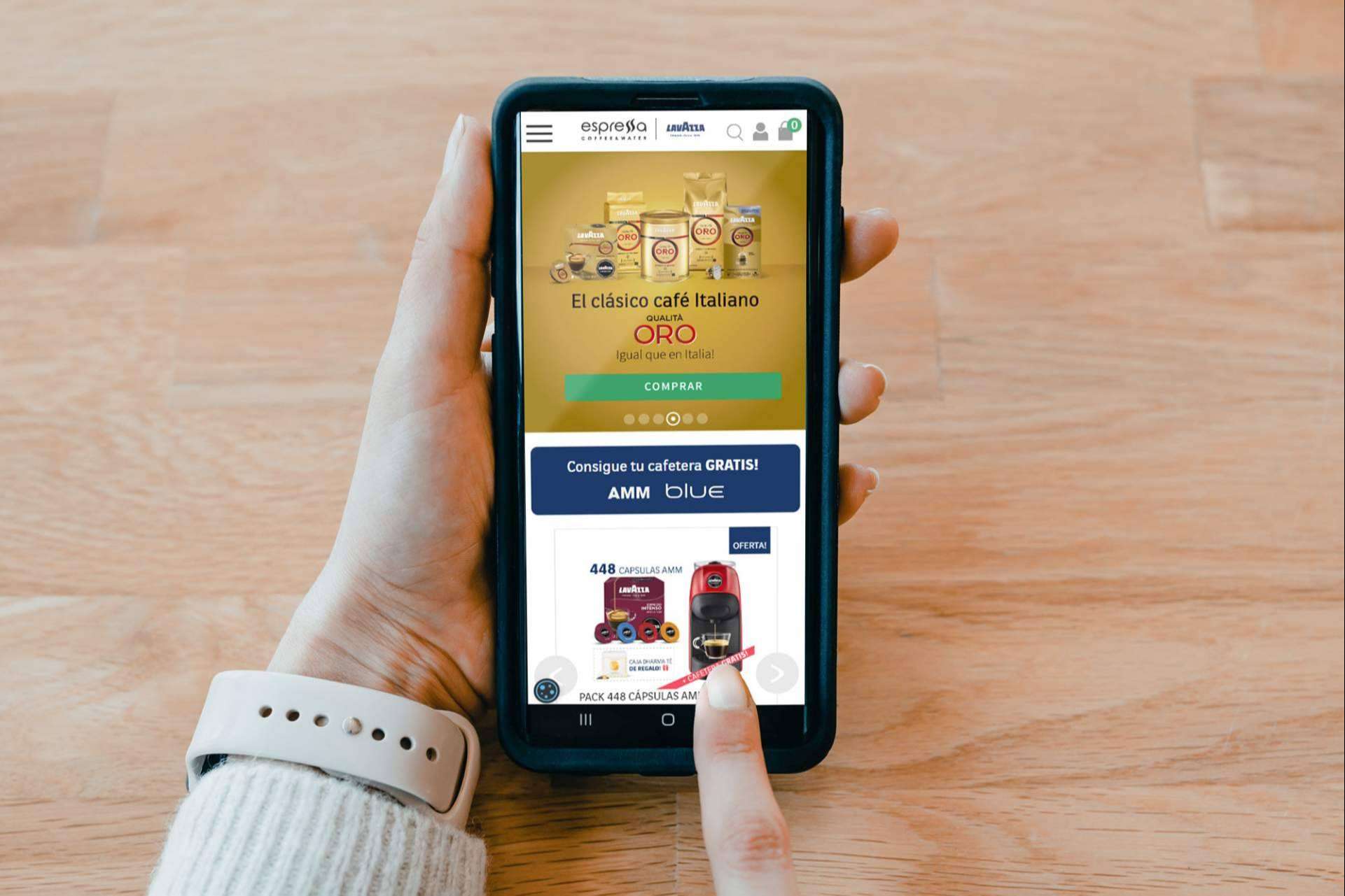 Espressa Coffee and Water, una tienda online de café Lavazza