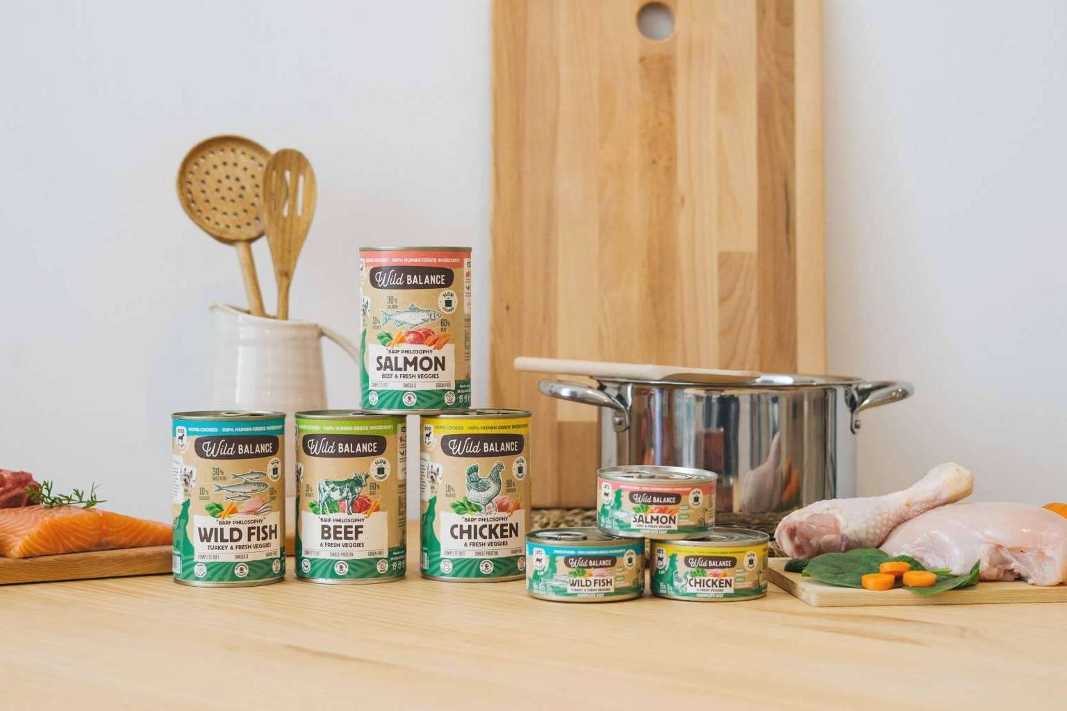 El mercado de la alimentación para mascotas se revoluciona con el lanzamiento del BARF cocinado al vapor en lata de Wild Balance