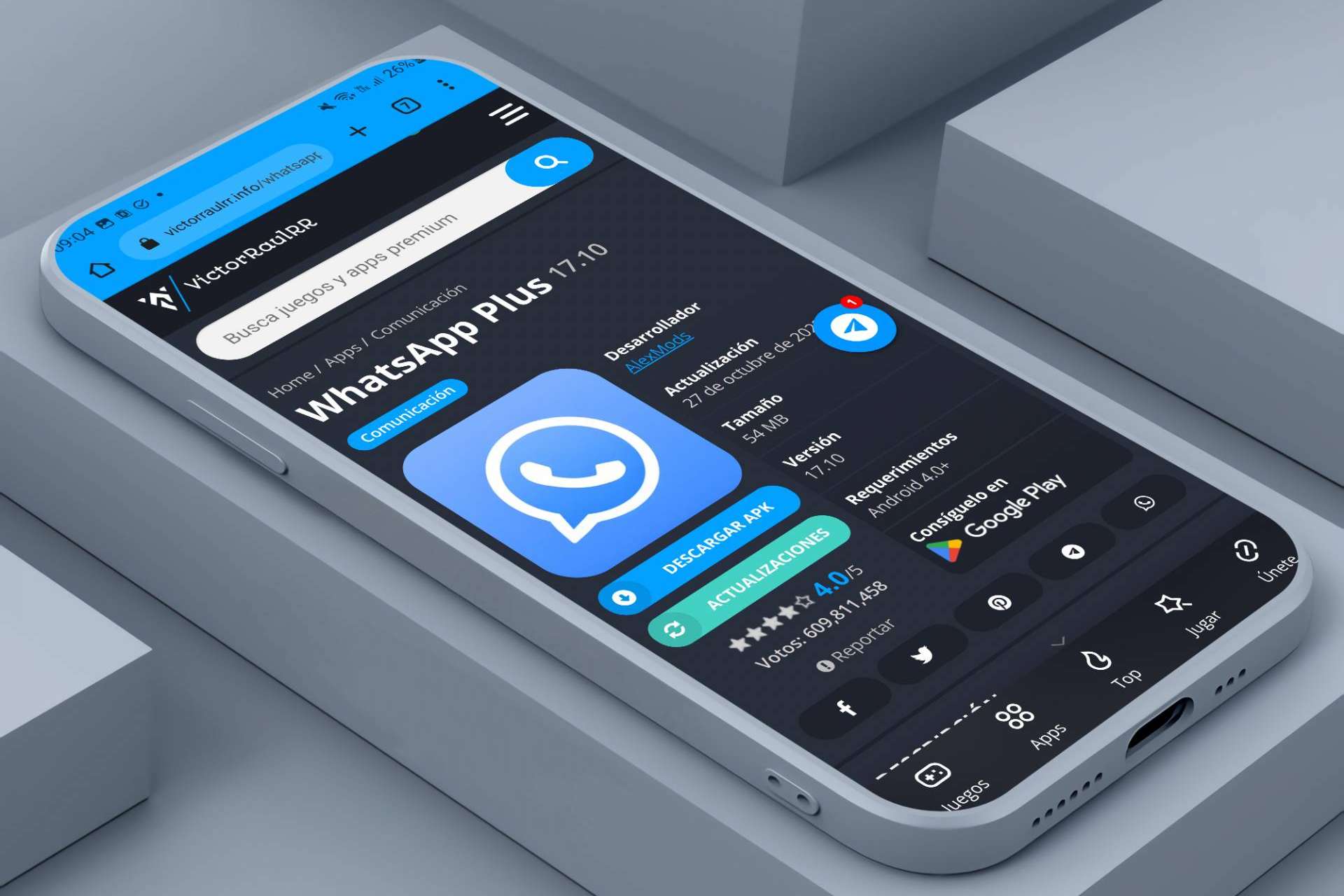 ¿Dónde descargar WhatsApp Plus y GBWhatsApp?, por VictorRaulRR Apps