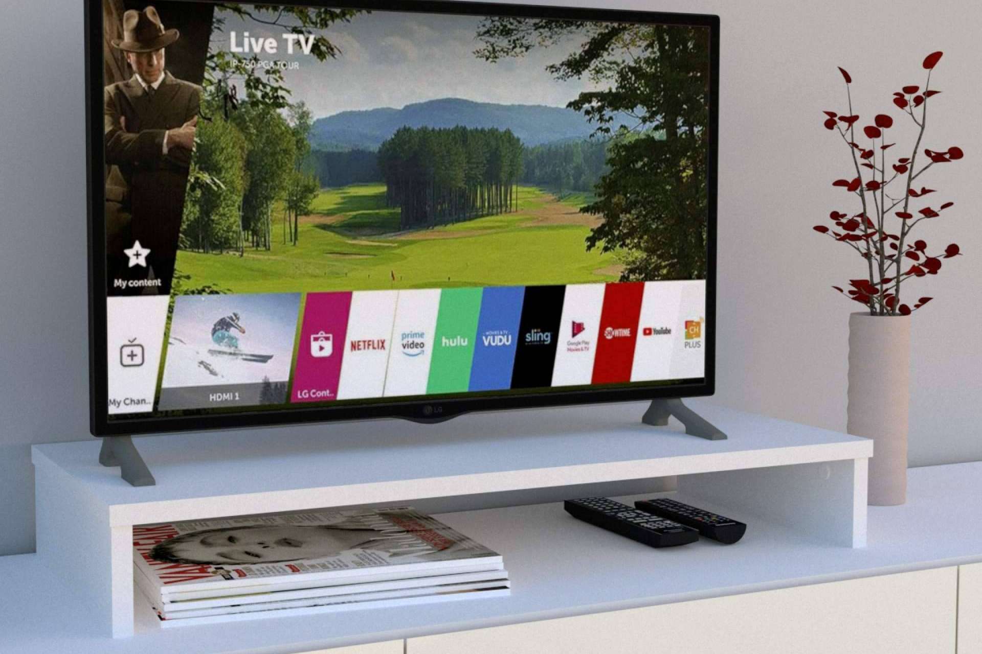 El elevador TV que se ajusta de manera fácil a los muebles de un salón-comedor de Henor Mobiliario