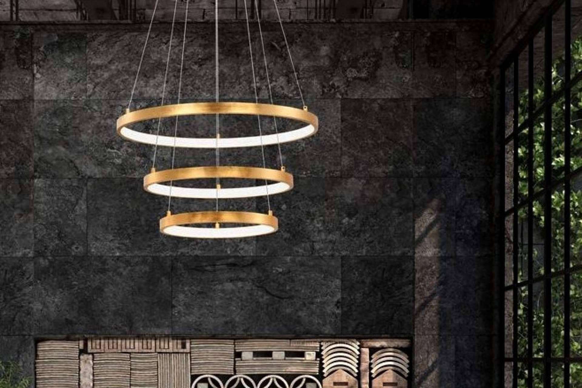 Artículos en tendencia para la decoración de interiores, Alfombras modernas y lámparas de techo