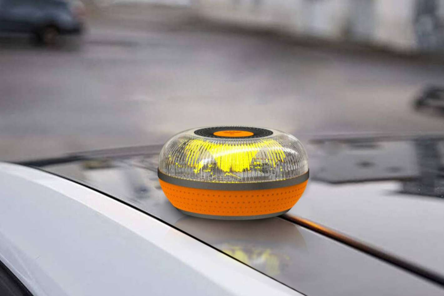 FlashLED lanza su primera baliza V16 conectada, FlashLED SOS 