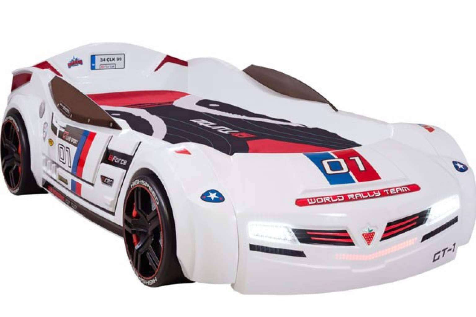 ¿Dónde encontrar una cama infantil en forma de coche de carreras? Cilek