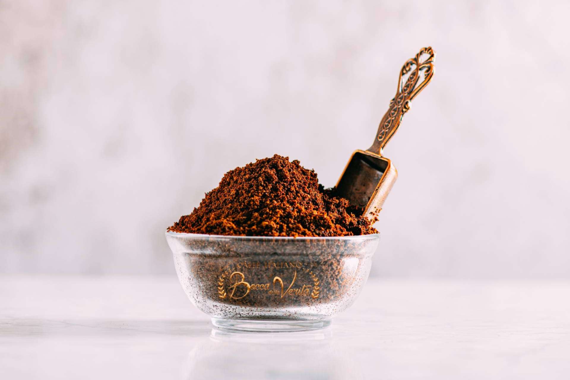 El café molido de Café Bocca della Verità tiene un sabor intenso y único