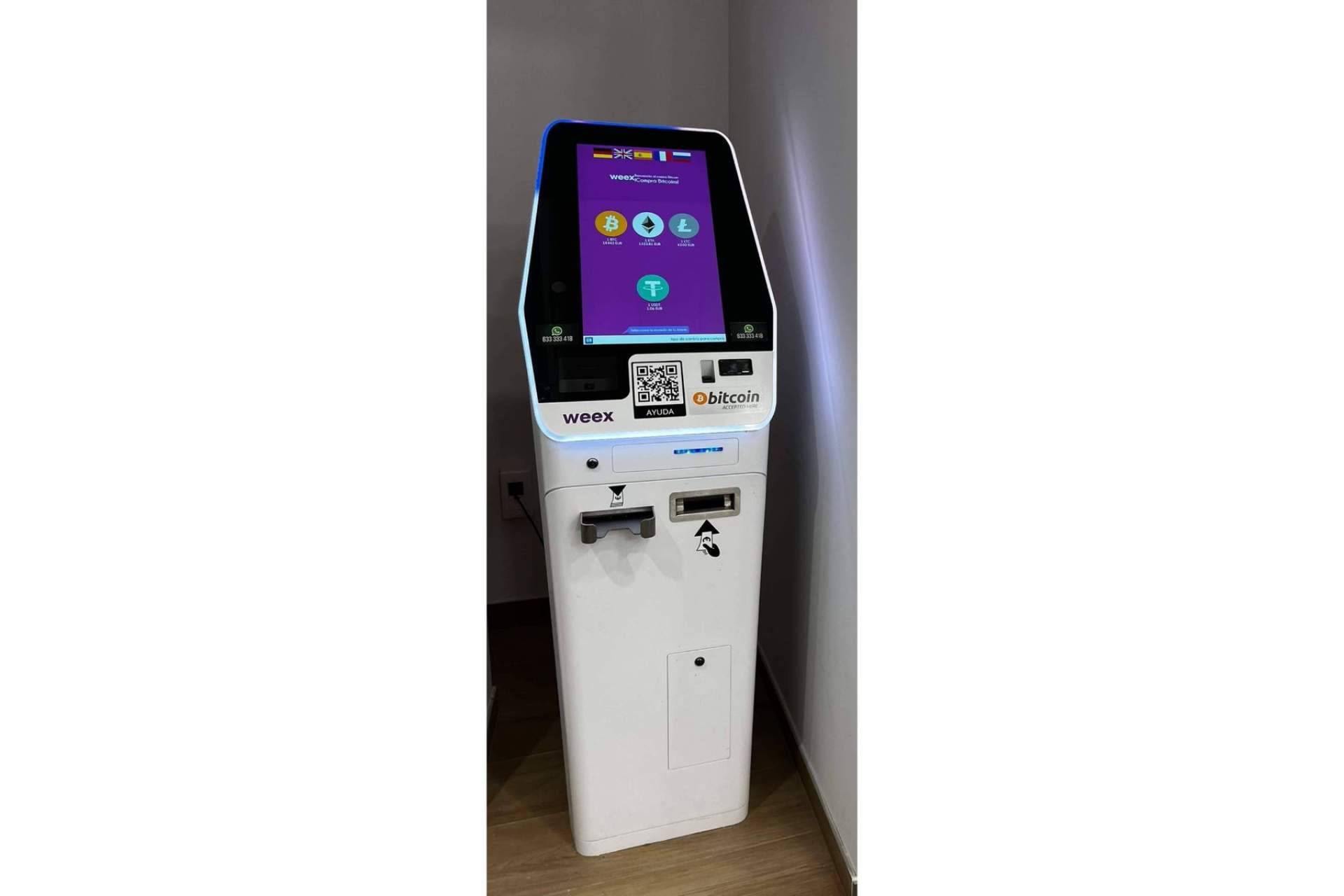 Cajeros de criptomonedas en España, de la mano de Weex
