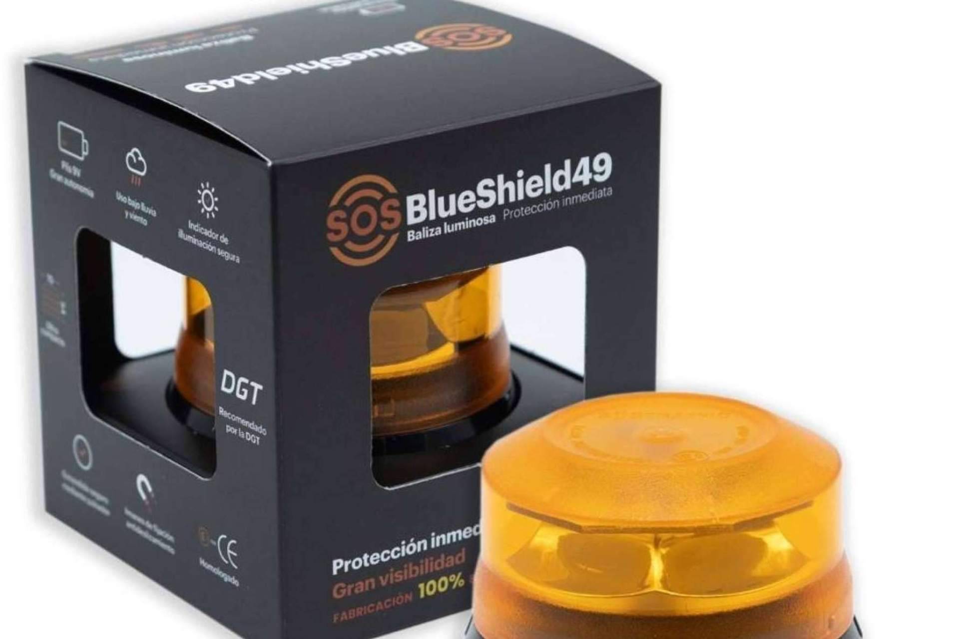 La baliza de emergencia homologada por la DGT creada por SOSBlueshield49, un dispositivo LED luminoso que ofrece una solución de visibilidad innovadora y potente