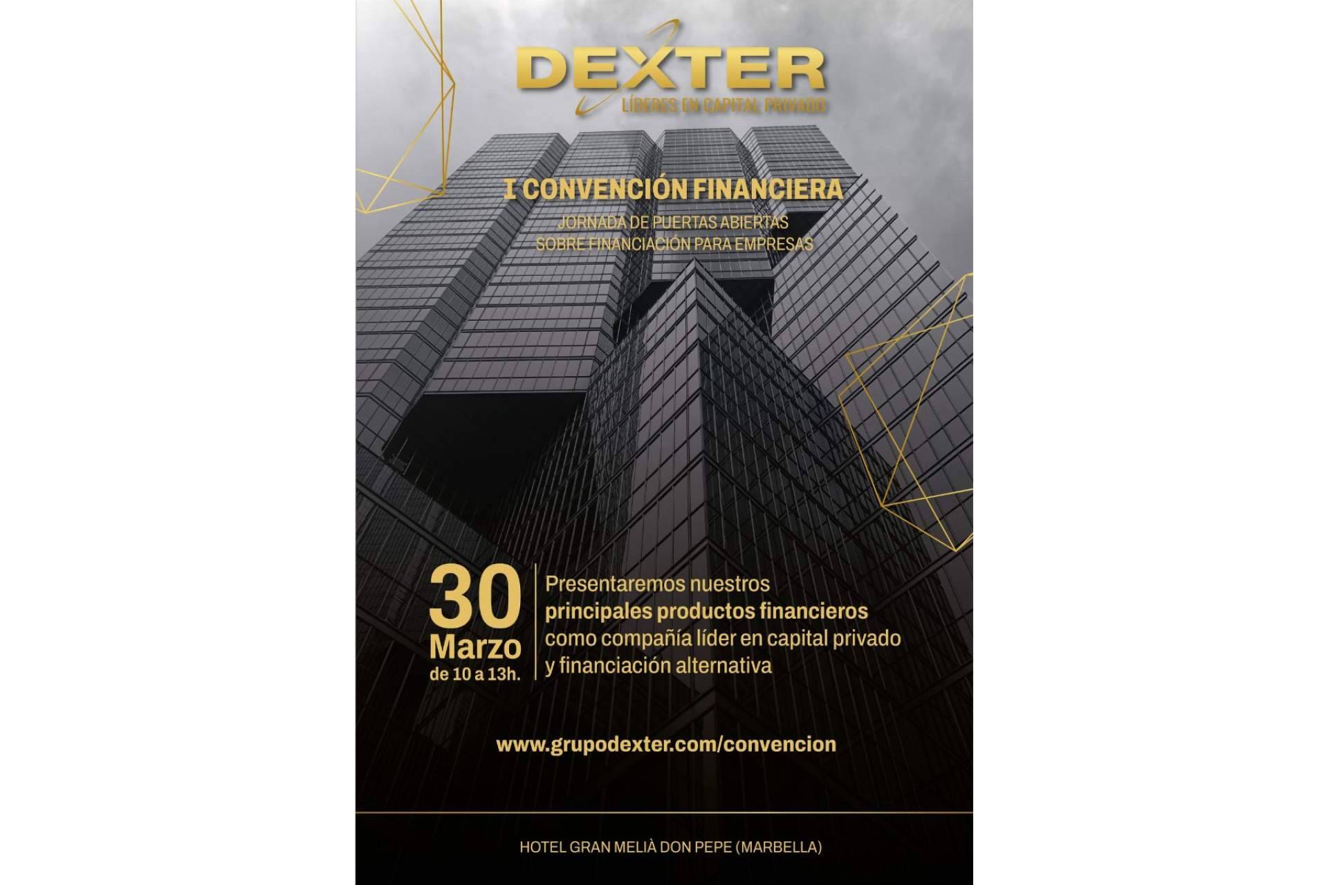 'I Convención Financiera DEXTER', ya hay fecha para el principal escaparate de la financiación alternativa