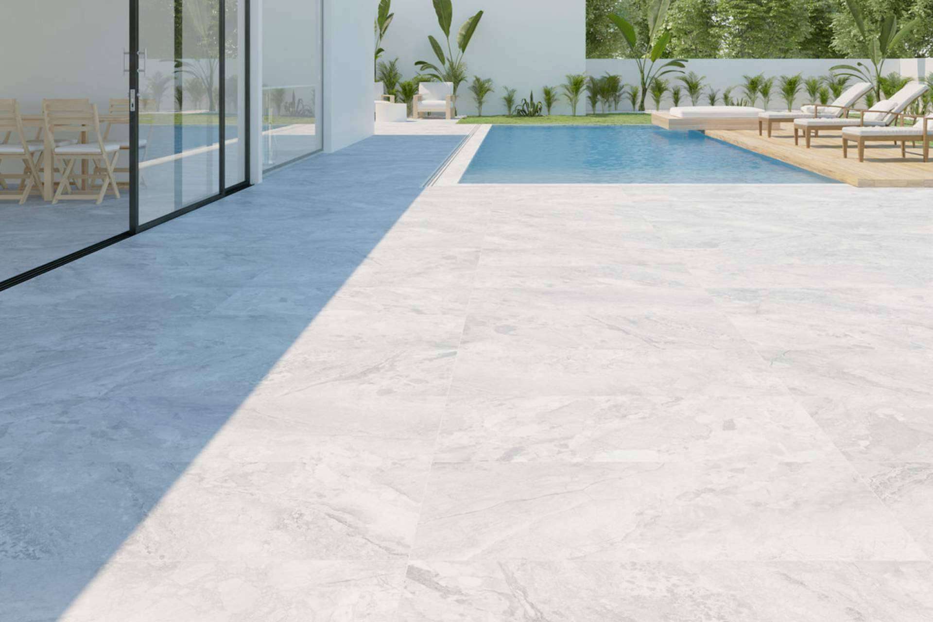 La tienda online Duritti Cerámica ofrece una gran diversidad de azulejos para terrazas y piscinas
