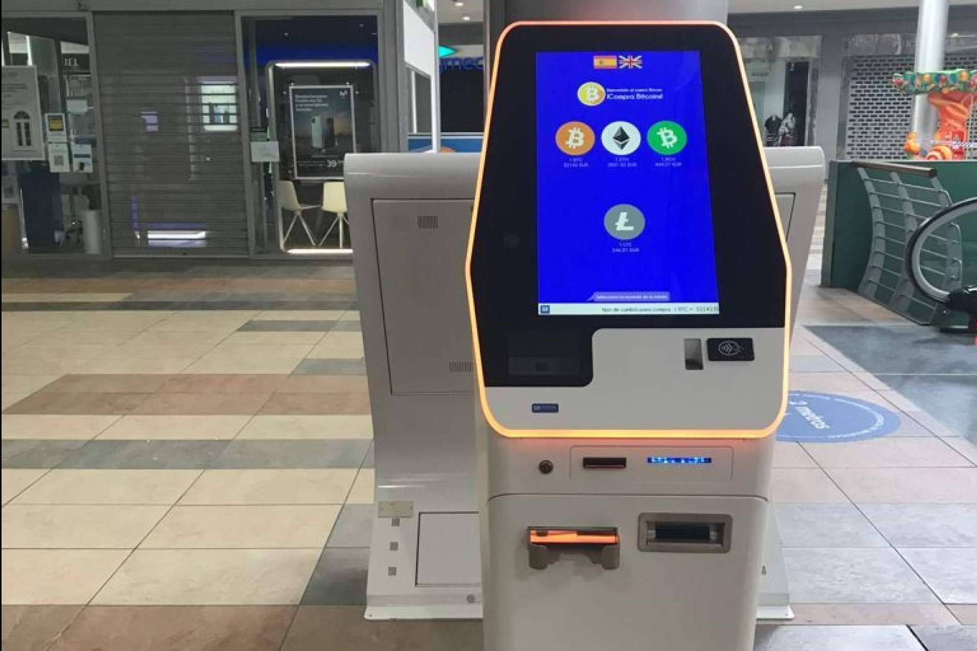 La compañía española de cajeros de bitcoin Weex, ha expandido su presencia a los centros comerciales Alcampo