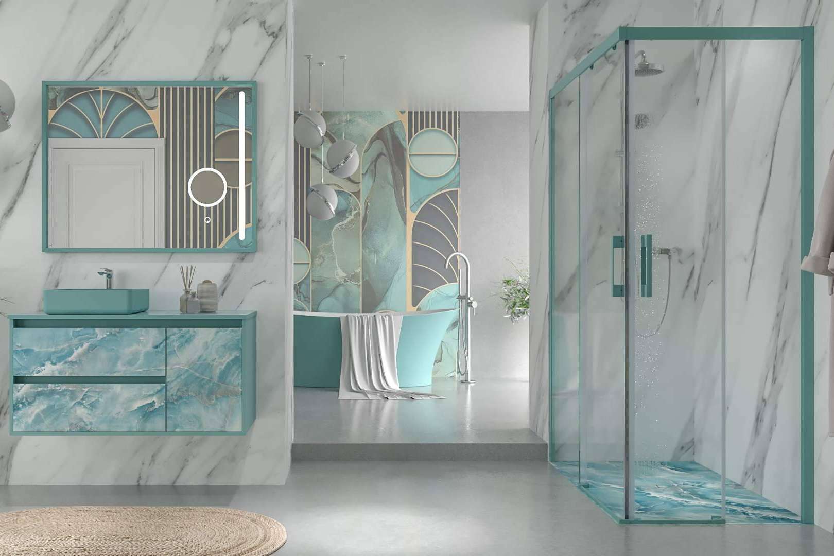 Mamparas de duchas modernas, disponibles en Varobath