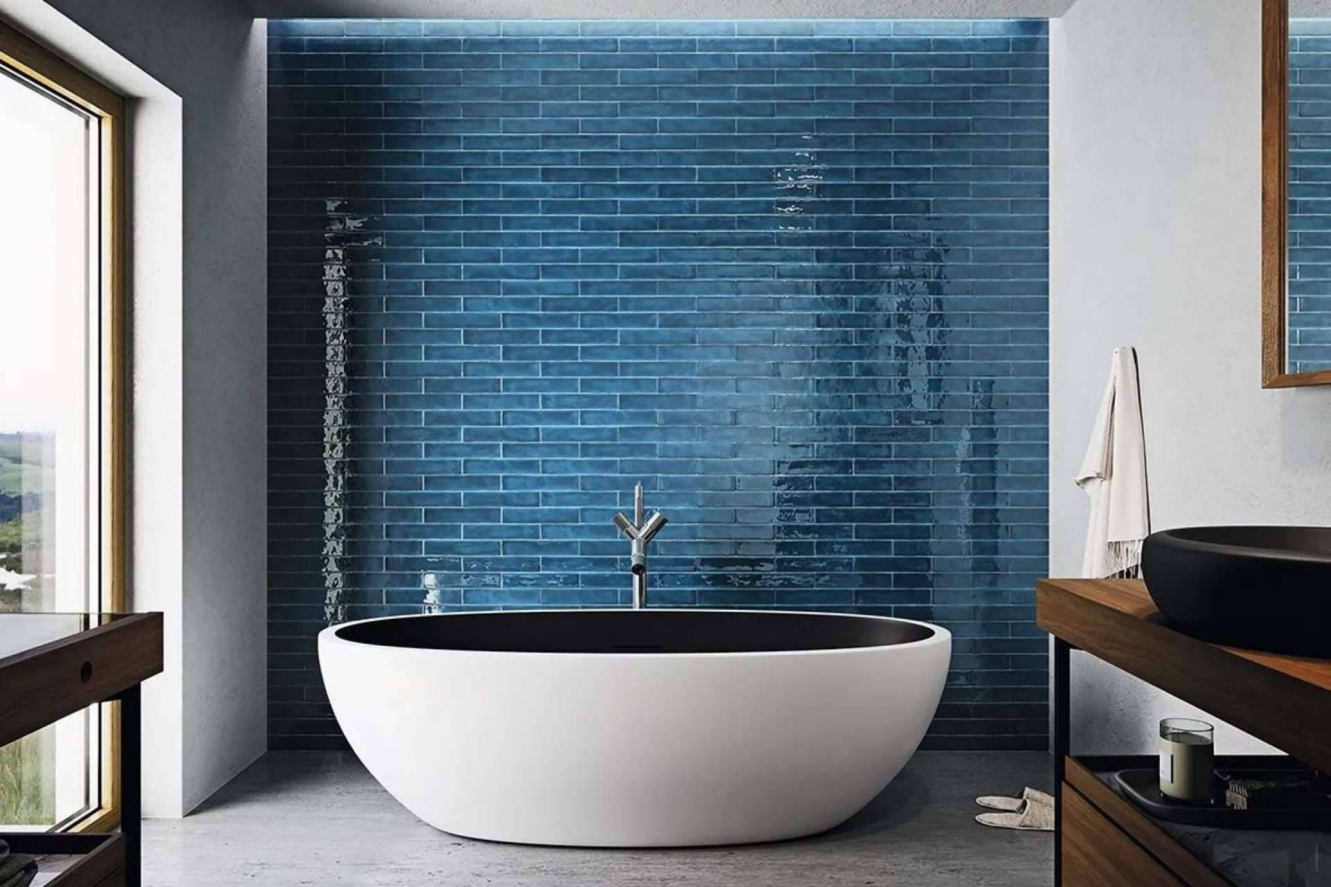 Un espacio deslumbrante y funcional con el uso de azulejos para baño