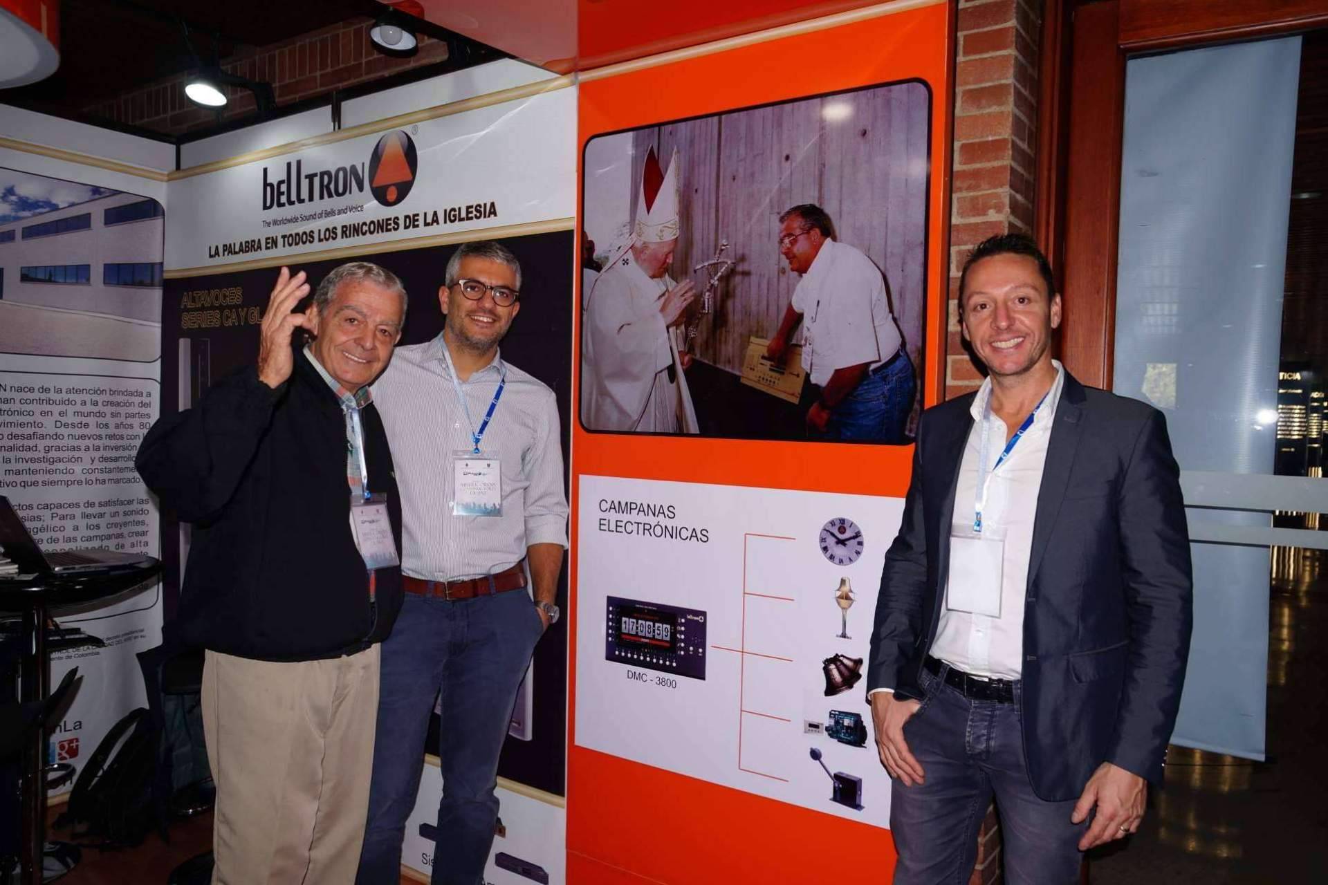 El amplio catálogo de productos electrónicos para iglesias de Belltron, presente en la Feria de Belltron en Bogotá Expocatólica