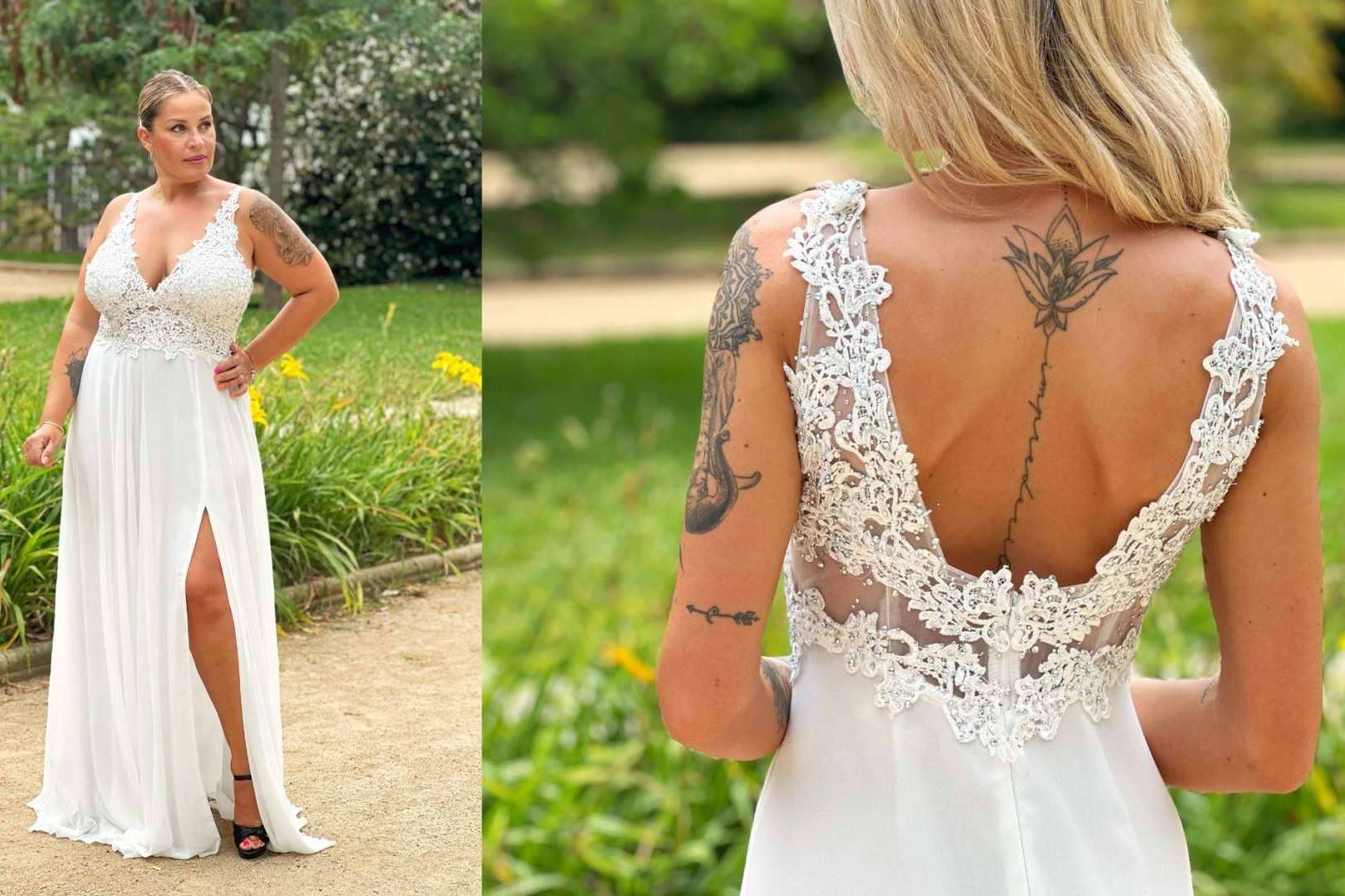 El modelo más vendido en gala ahora disponible para novias, con tallas para todas en Vestidos Araya
