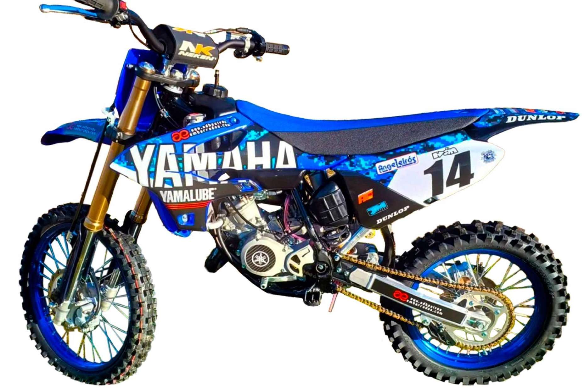 Los adhesivos personalizados para motos de motocross de ADHESIVOSEMBARRADOS