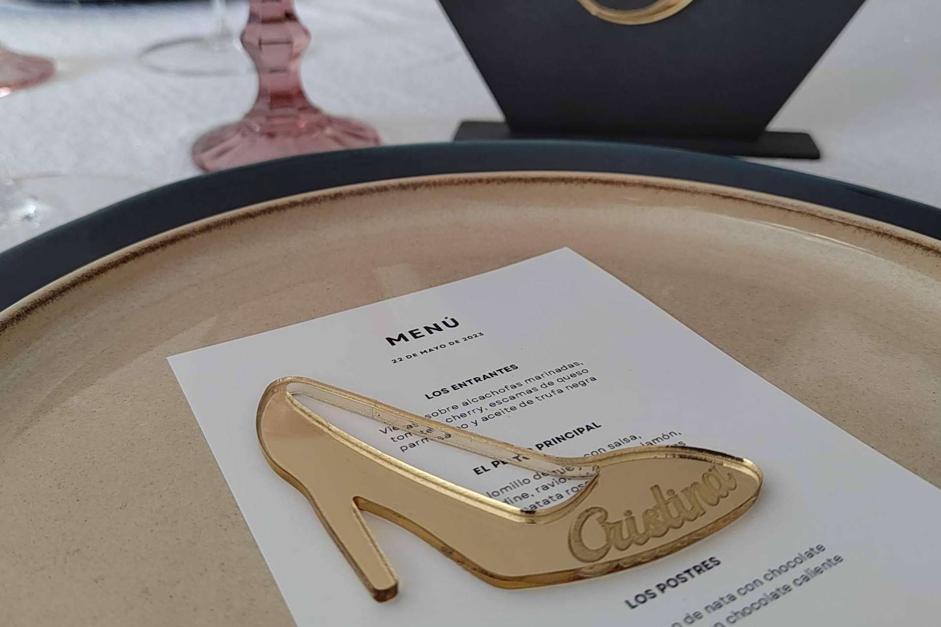 Productos personalizados para bodas con los detalles de Arte Molón