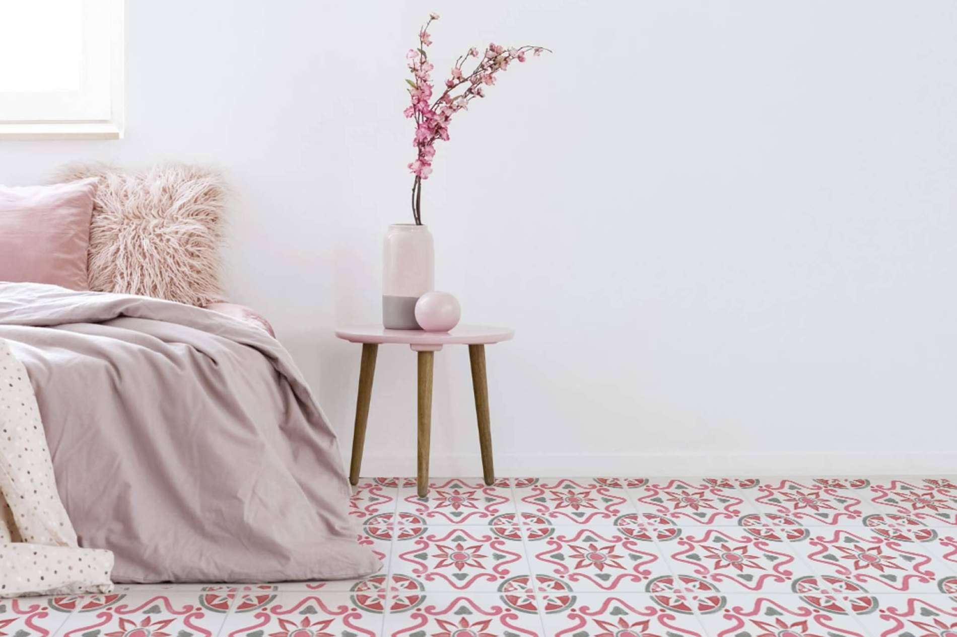 Azulejos hidráulicos con colores y acabados personalizados
