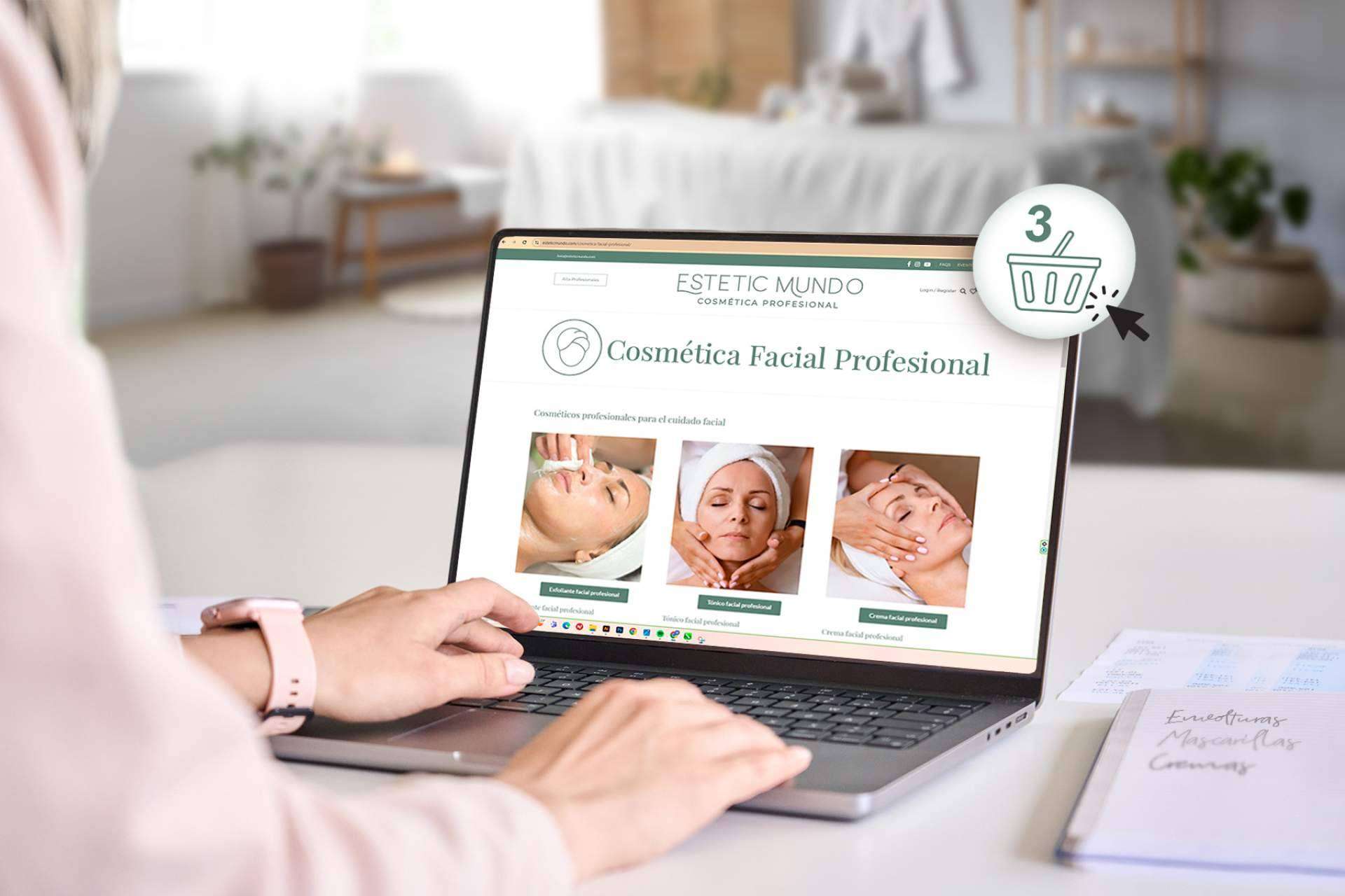 Un Marketplace de cosmética profesional para esteticistas