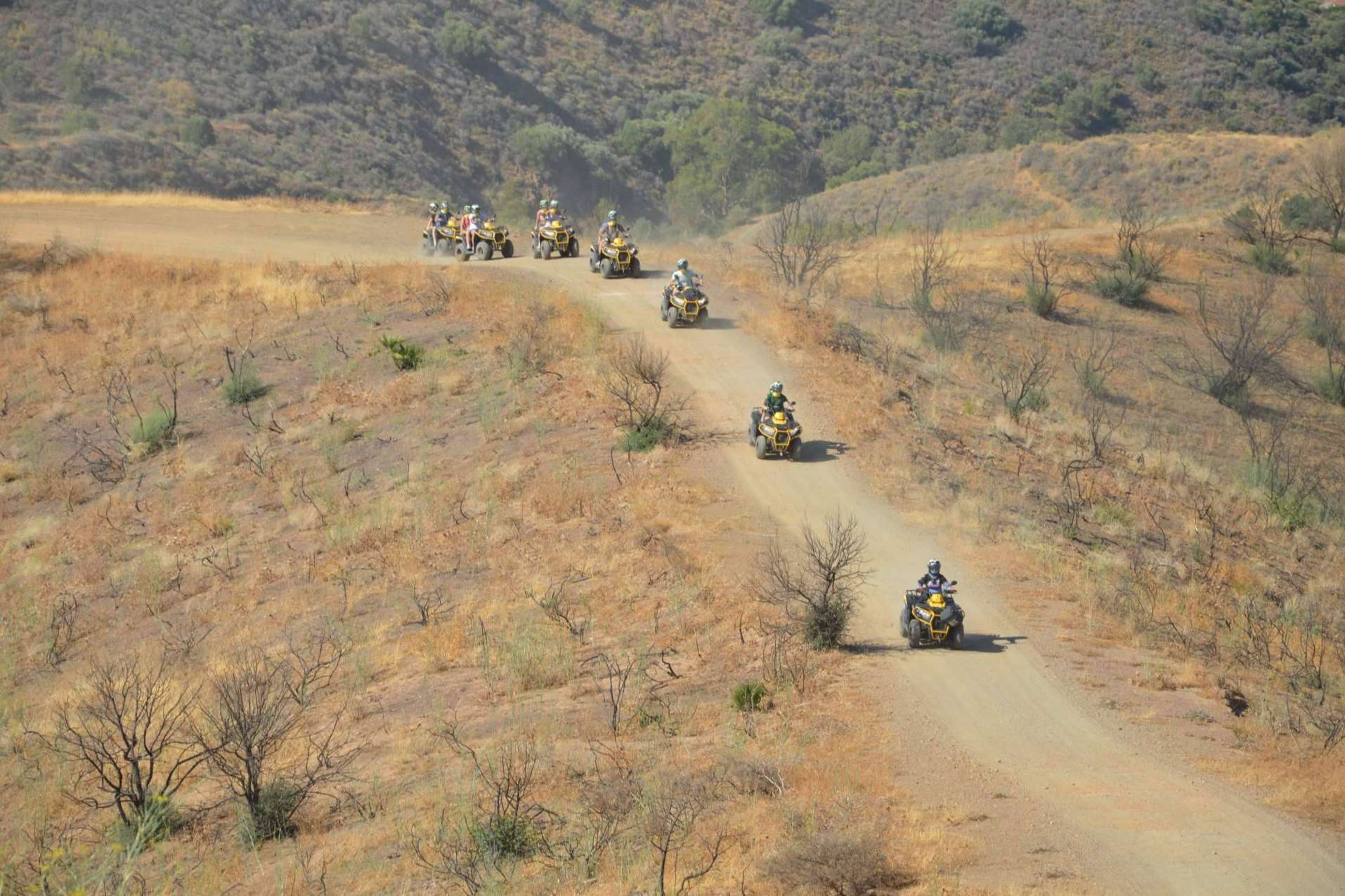 Las rutas de quad en Mijas de ATV Adventures Costa del Sol son ideales para los amantes de la adrenalina