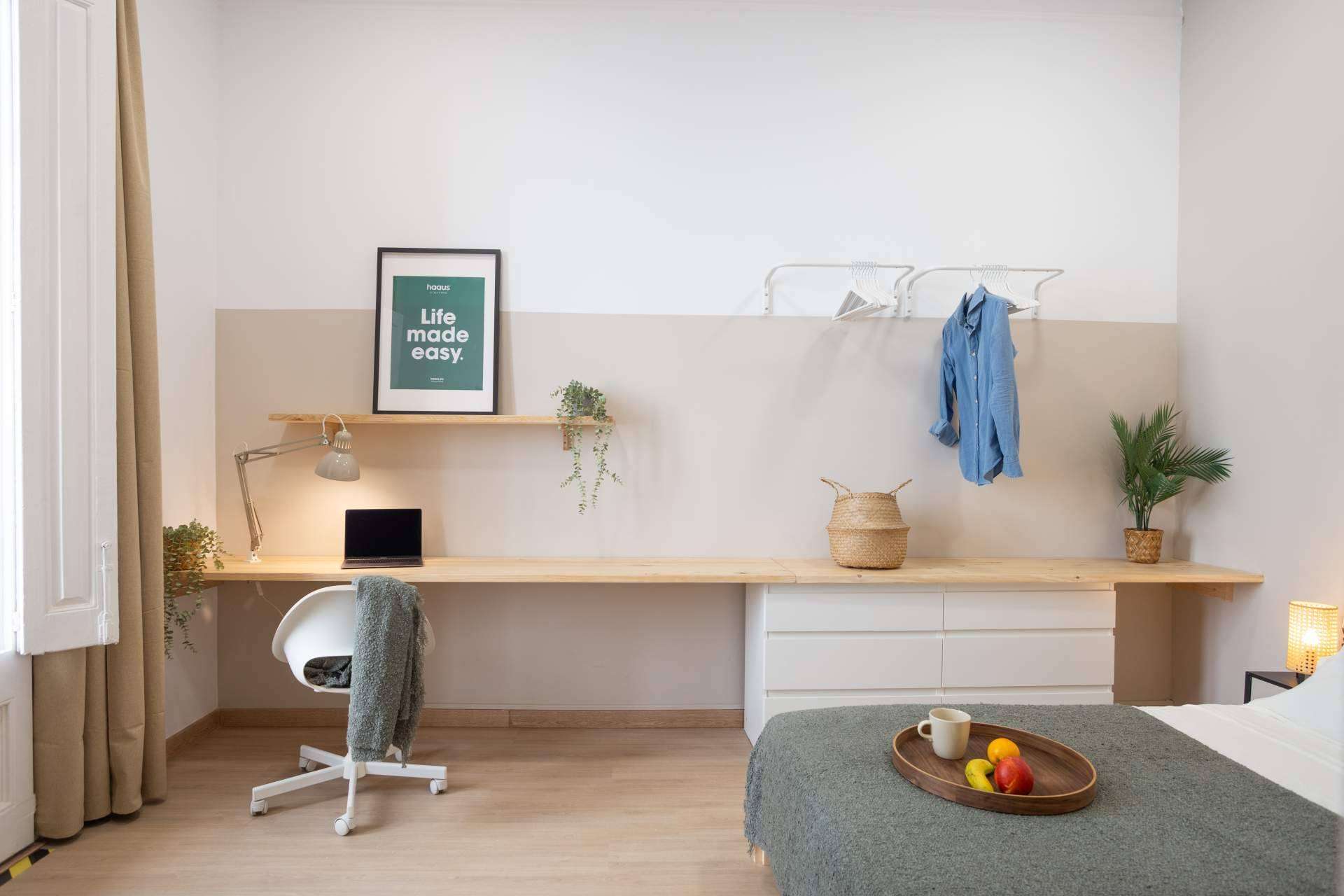 Haaus® Coliving tiene algunas de las mejores habitaciones en alquiler de Barcelona con todo incluido.