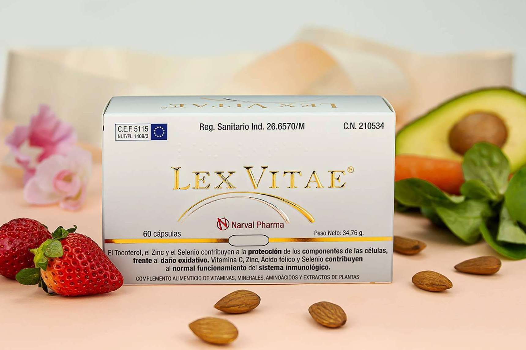 Lex Vitae, antioxidante oral, ideal para regalar junto con Lex Vitae Cap, sérum antiedad