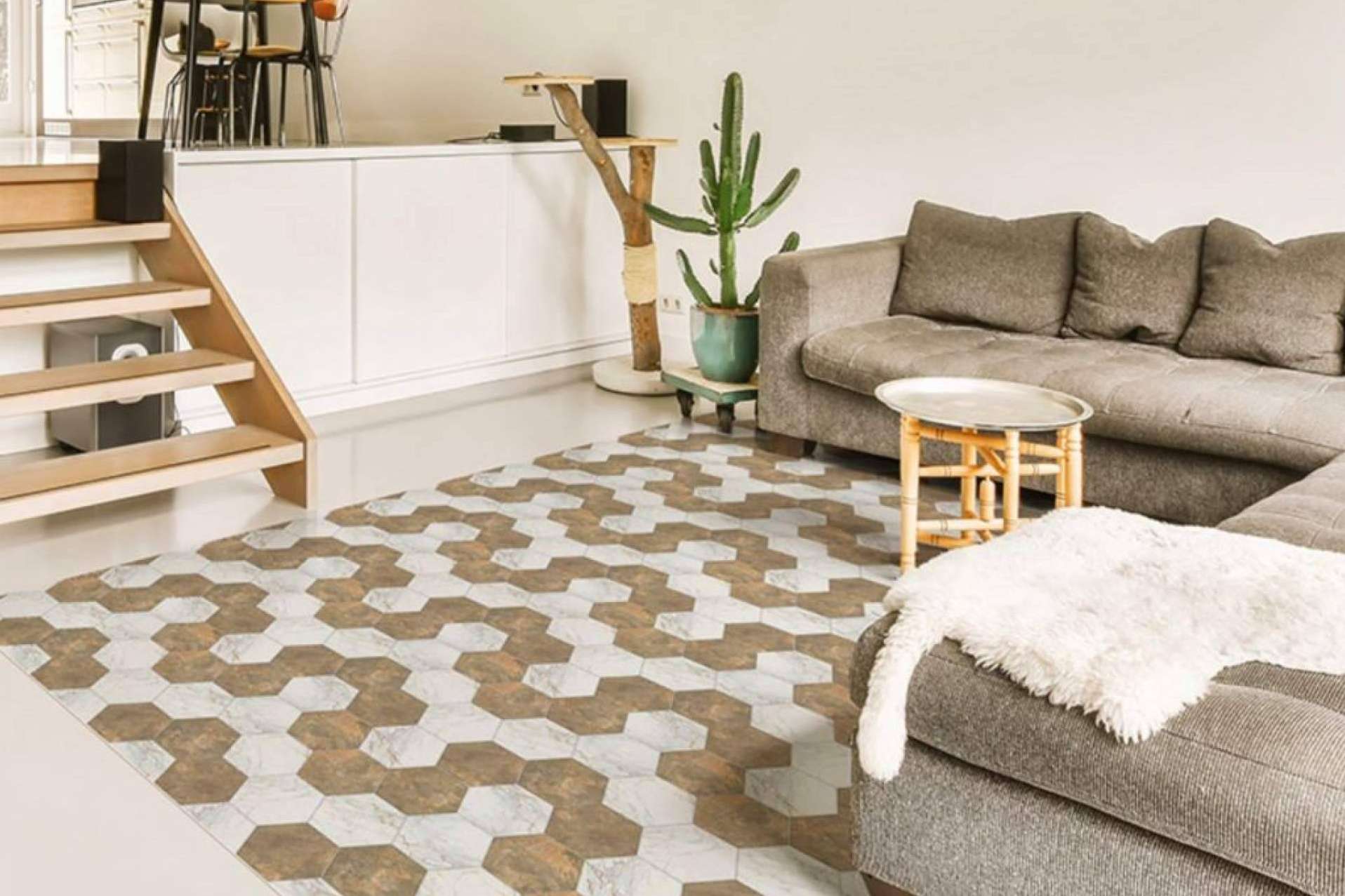 Renovación de interiores en 2025, alfombras vinílicas y papel pintado como protagonistas