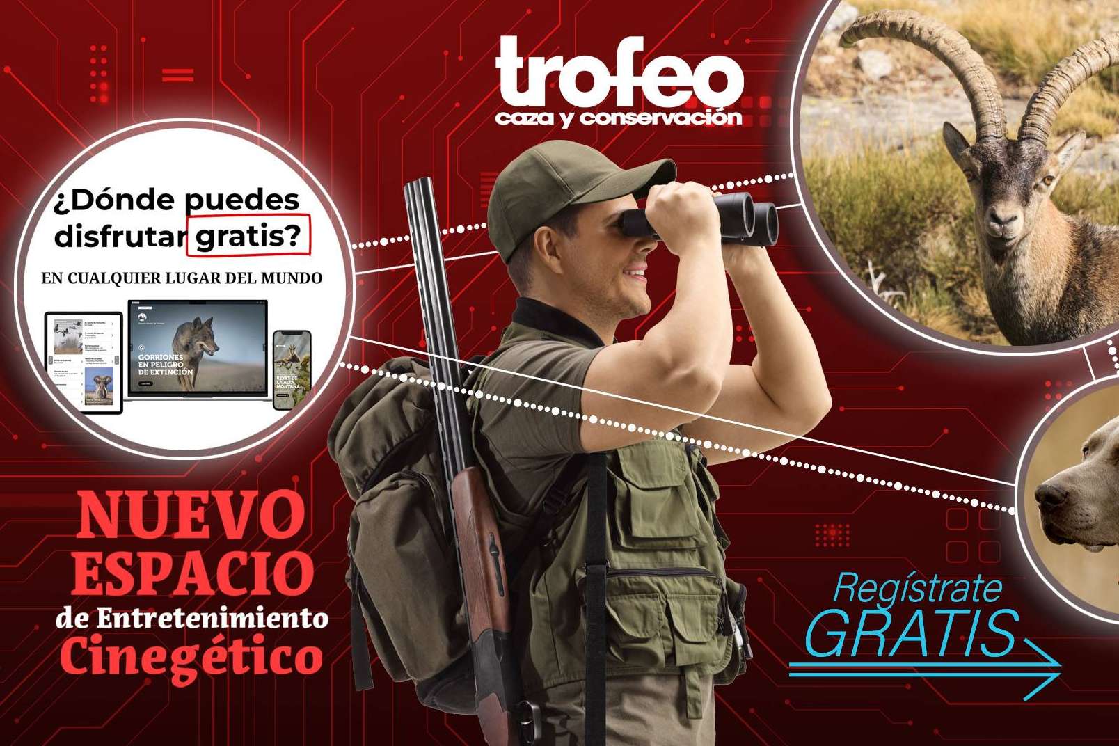 Trofeo Caza lanza un espacio interactivo gratuito con reportajes, vídeos y biblioteca cinegética