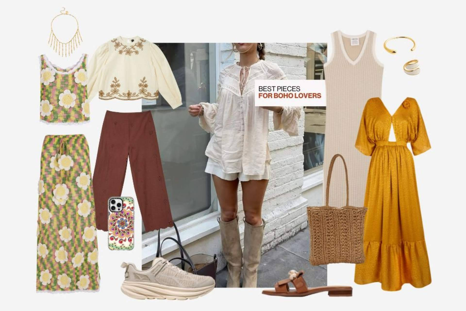 Rafia, bordados y crochet; así es cómo la tendencia ‘boho-chic’ marca el verano