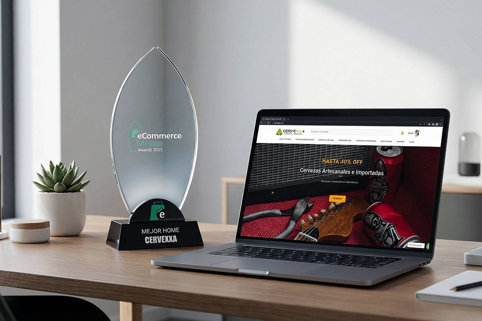 Cervexxa destaca en los eCommerce México Awards 2025 al ganar el premio a la Mejor Home Page B2C/B2B