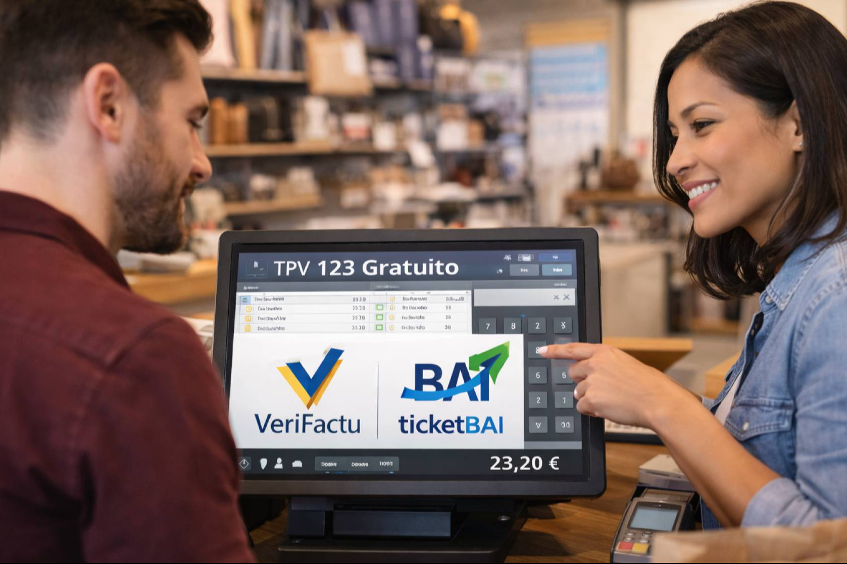 TPV 123 Gratuito se adapta a las nuevas exigencias fiscales con control horario y compatibilidad con VeriFactu y TicketBAI