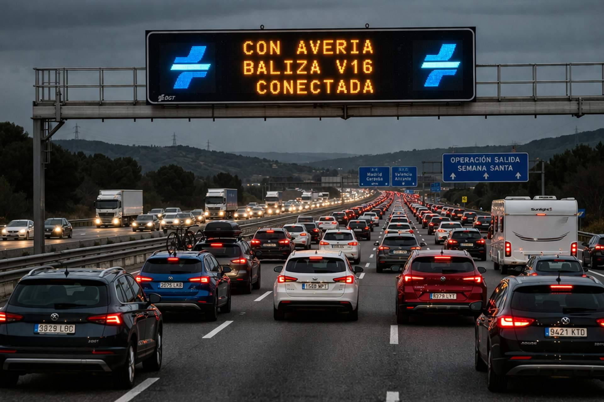 Balizas V16 en Semana Santa 2026; se acaba el periodo de gracia y empiezan las multas